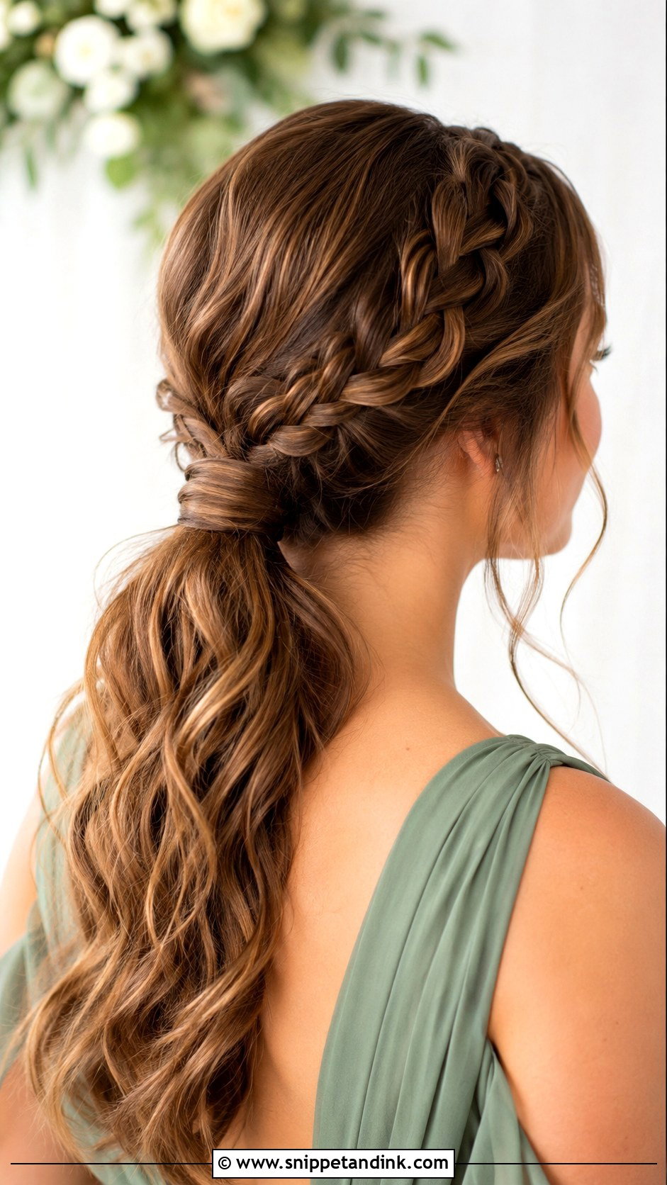 Braided Ponytail Bridesmaid Hair - Snippet and Ink - 25 Simple Bridesmaid Hairdo Ideas