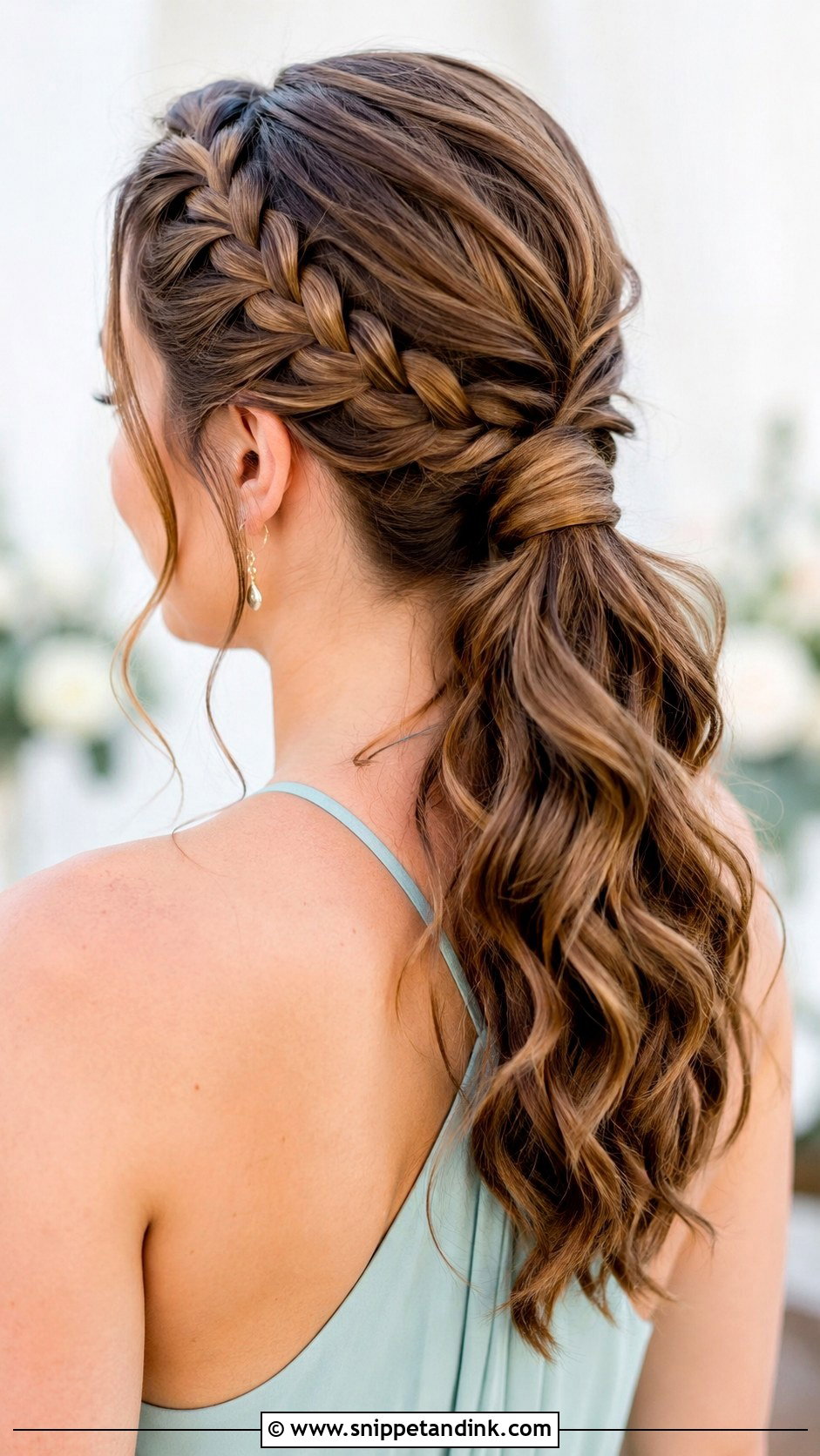 Braided Ponytail Bridesmaid Hairstyle - Snippet and Ink - 25 Cute Bridesmaid Hairstyles