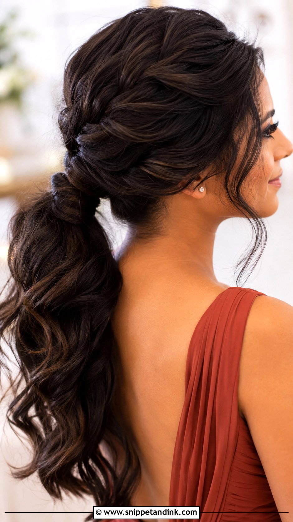 Braided Ponytail Bridesmaid Hairstyle - Snippet and Ink - 30 Bridesmaid Hairstyles Ponytail