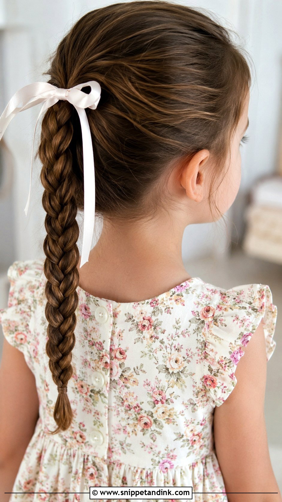 Braided Ponytail Hairstyle - Snippet and Ink - 25 Kids Girls Wedding Hairstyles