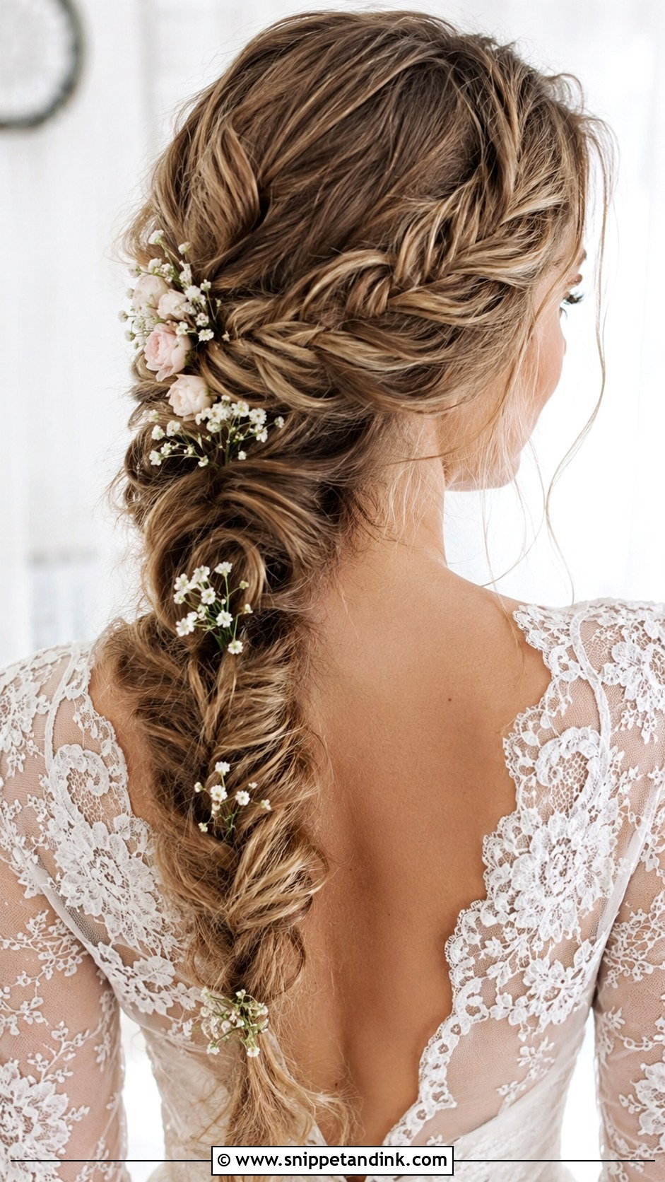Braided Ponytail Updo - Snippet and Ink - 25 Ponytail Updo Wedding Ideas