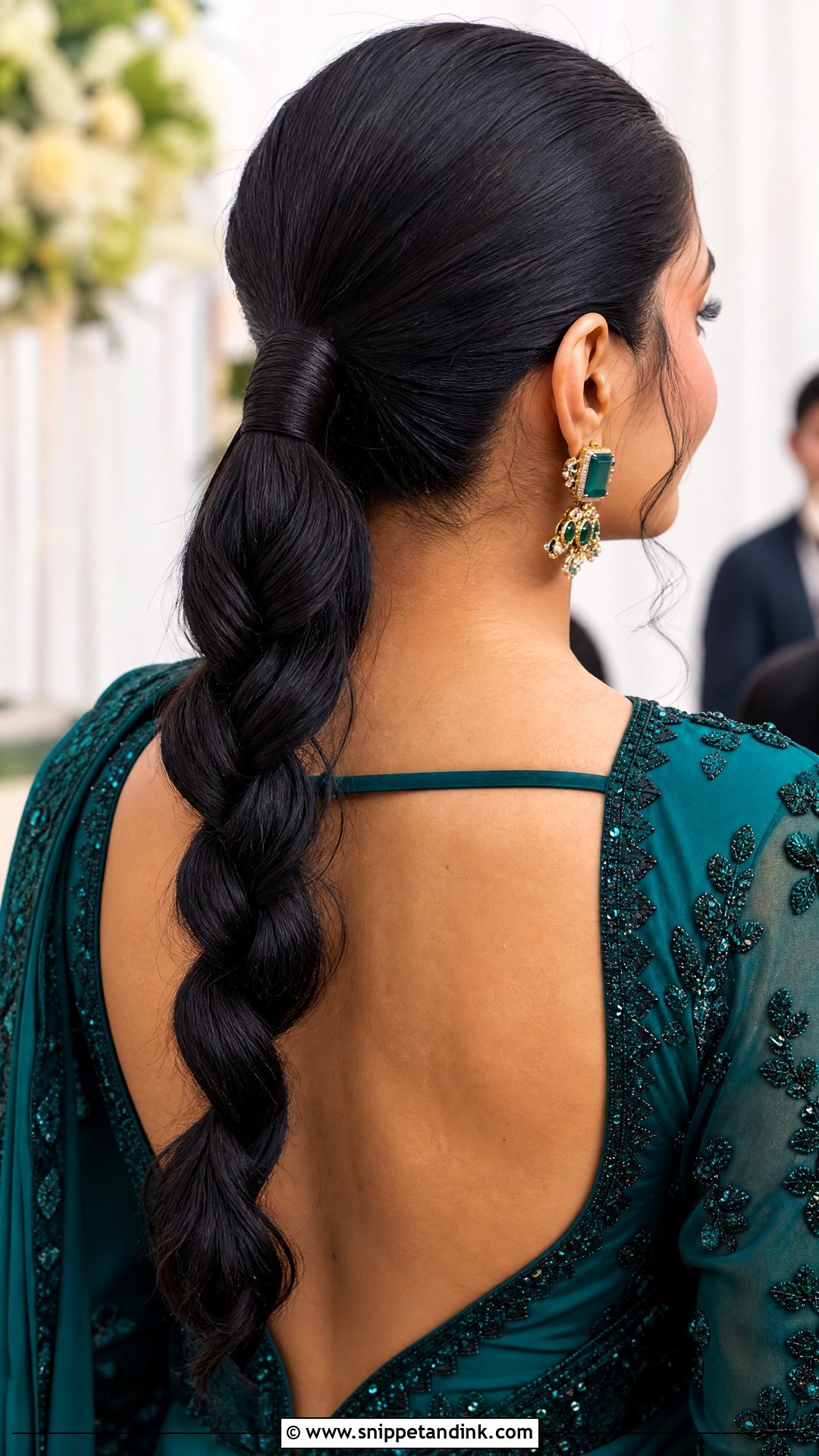 Braided Ponytail Wedding Guest Hair - Snippet and Ink - 20 Simple Hair Do for Wedding Guest Ideas