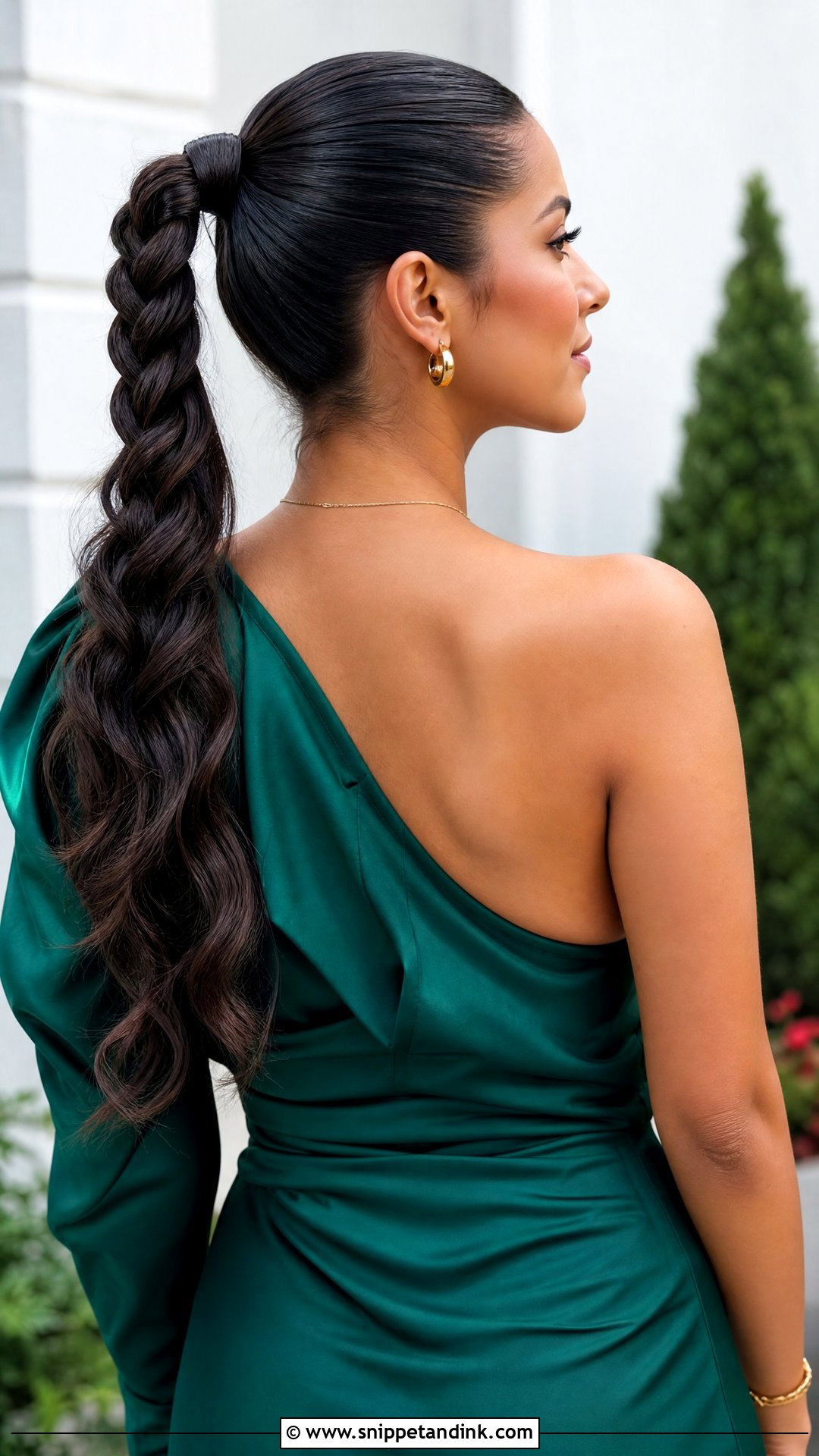 Braided Ponytail Wedding Guest Hairstyle - Snippet and Ink - 15 Braid Hairstyles for Wedding Guest