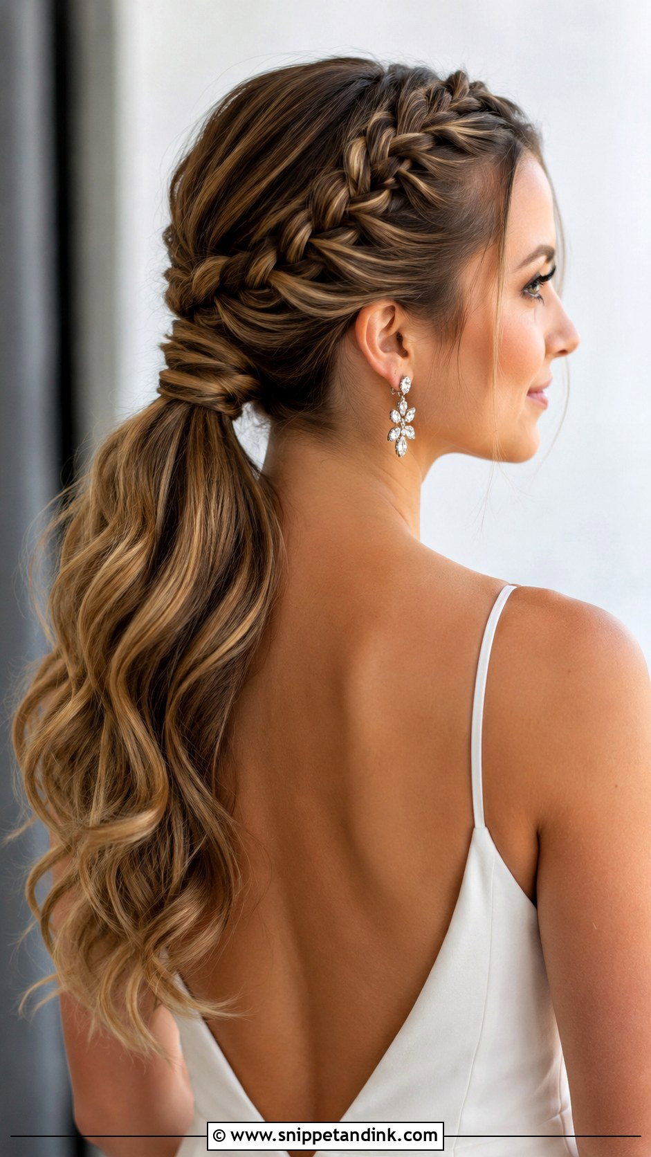 Braided Ponytail Wedding Hair - Snippet and Ink - 20 Braided Hair for Wedding Ideas