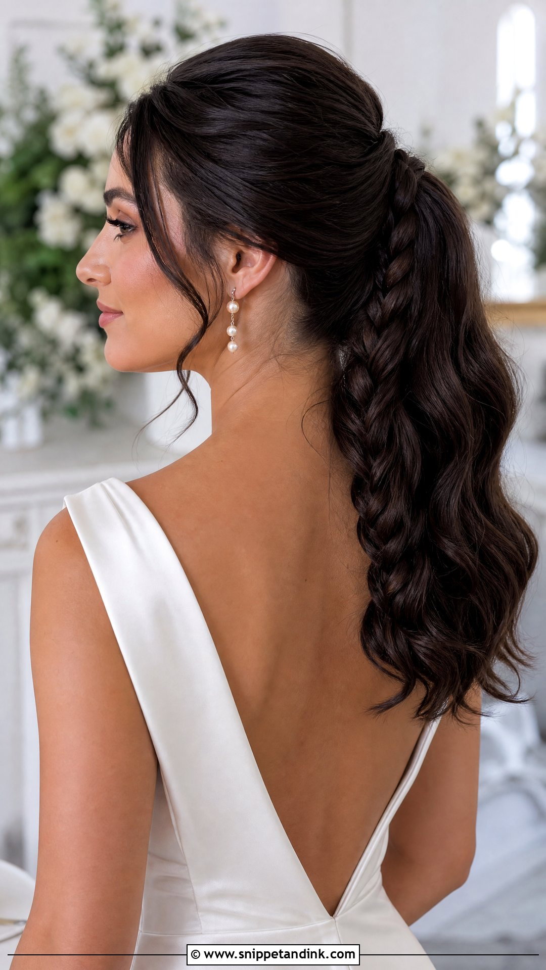 Braided Ponytail Wedding Hair - Snippet and Ink - 15 Braided Wedding Hairstyle Ideas