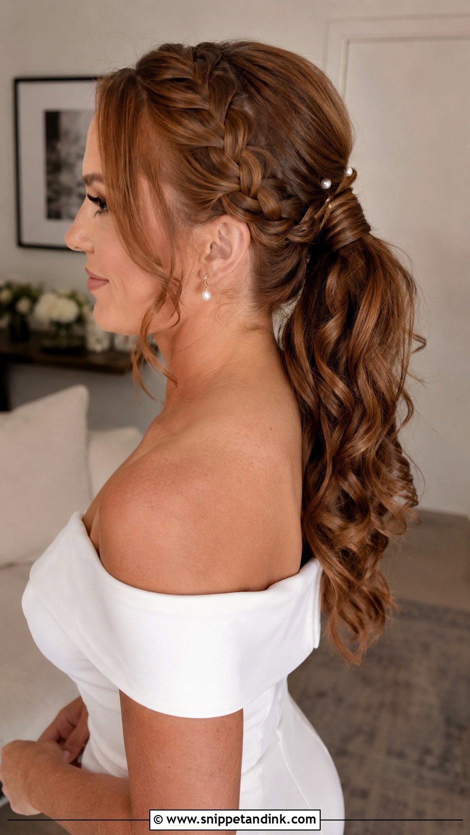 Braided Ponytail Wedding Hairstyle - Snippet and Ink - 20 Beautiful Wedding Hairstyles