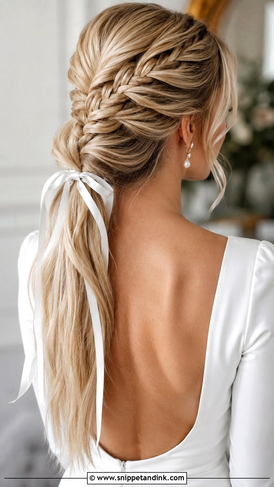 Braided Ponytail Wedding Hairstyle - Snippet and Ink - 20 Braids Hairstyles Wedding
