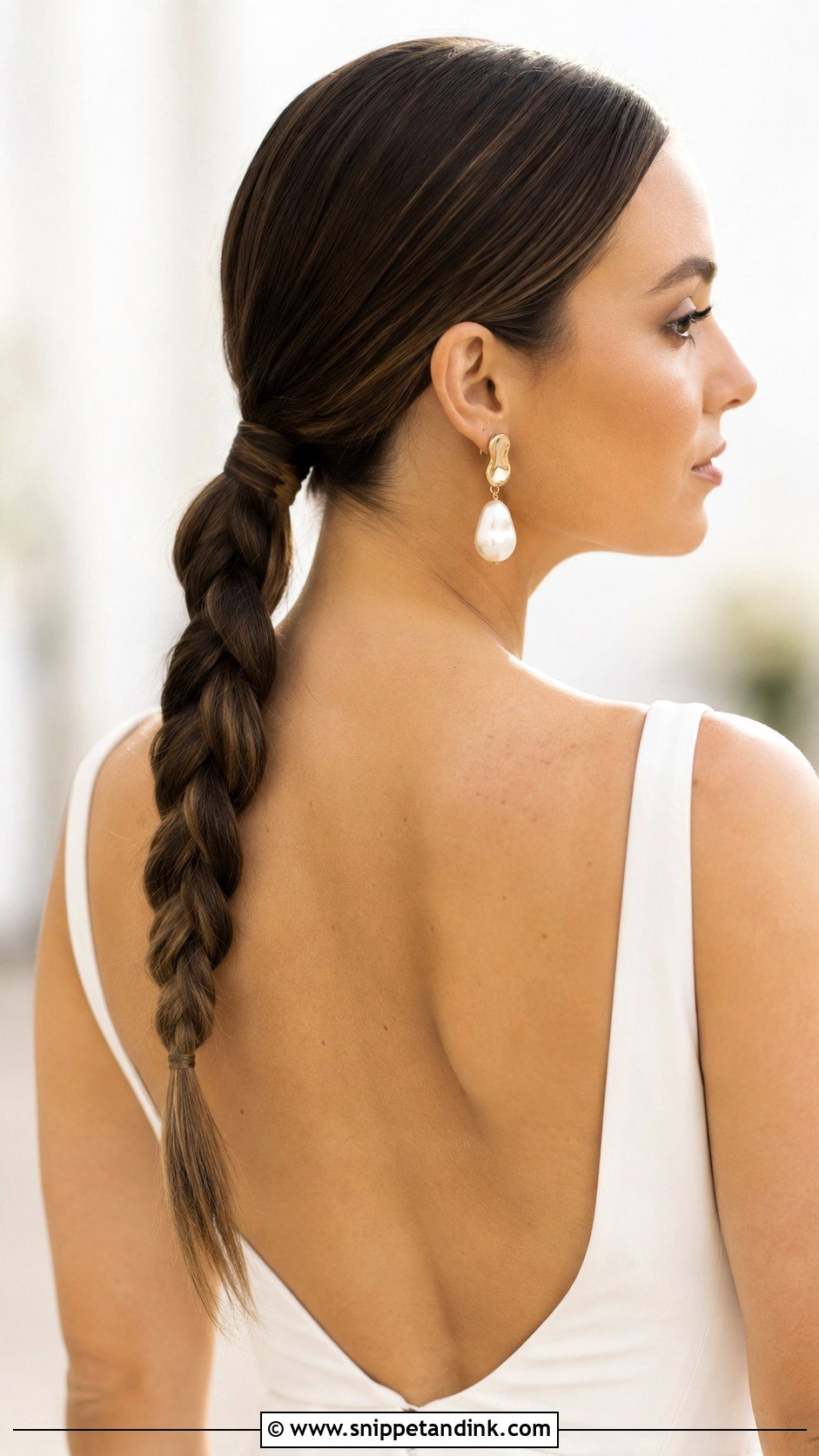 Braided Ponytail Wedding Hairstyle - Snippet and Ink - 25 Wedding Hairstyles with Braids