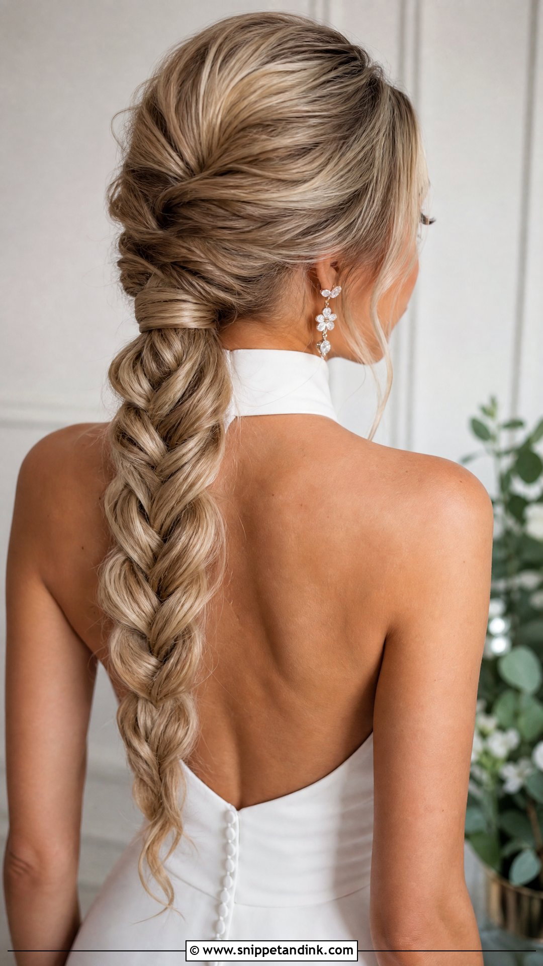 Braided Ponytail Wedding Hairstyle For Long Hair - Snippet and Ink - 15 Braided Wedding Style Ideas Hairstyles for Long Hair