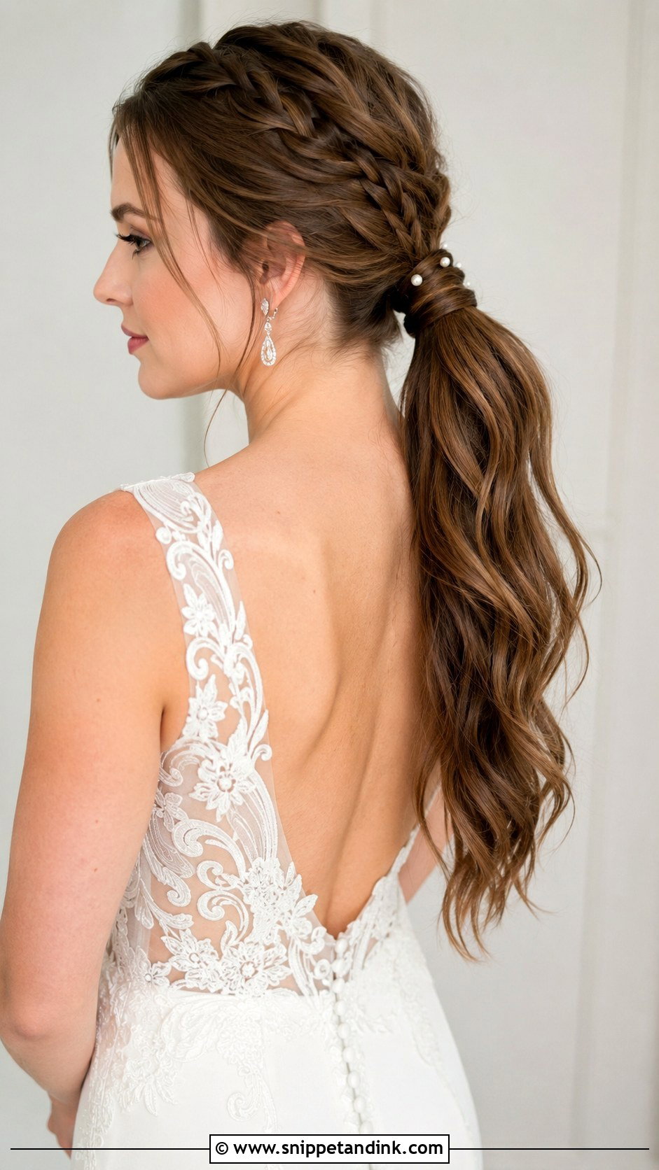 Braided Ponytail Wedding Style - Snippet and Ink - 25 Bridal Braided Hairstyles