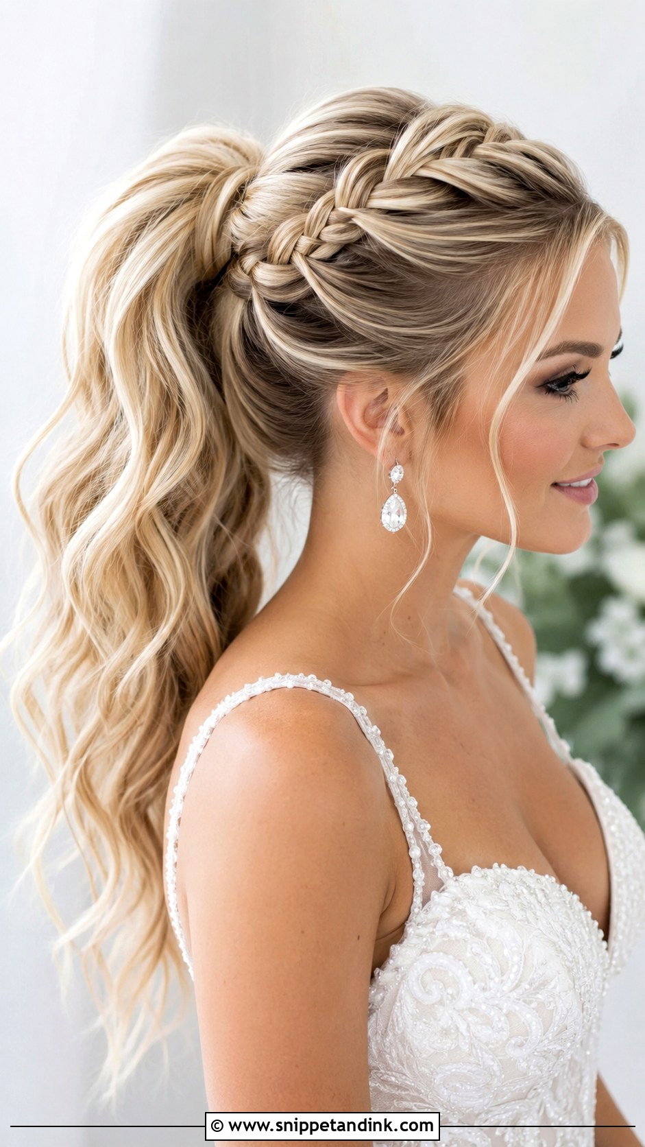 Braided Ponytail Wedding Style - Snippet and Ink - 25 Braided Wedding Hairstyles
