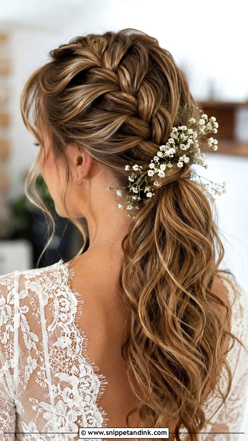 Braided Ponytail for Weddings - Snippet and Ink - 20 Fancy Ponytail Wedding Hairstyles