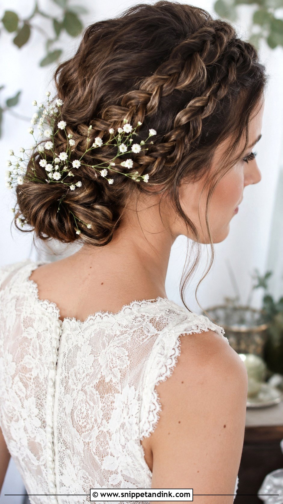 Braided Short Bridal Updo - Snippet and Ink - 25 Short Bridal Hairstyles