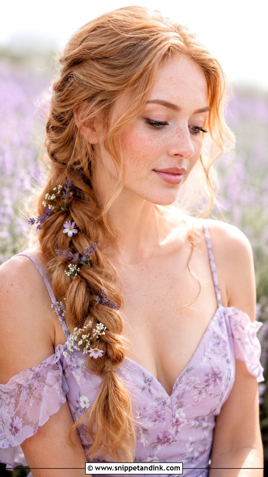 Braided Side Ponytail - Snippet and Ink - 20 Ponytail Wedding Guest Ideas