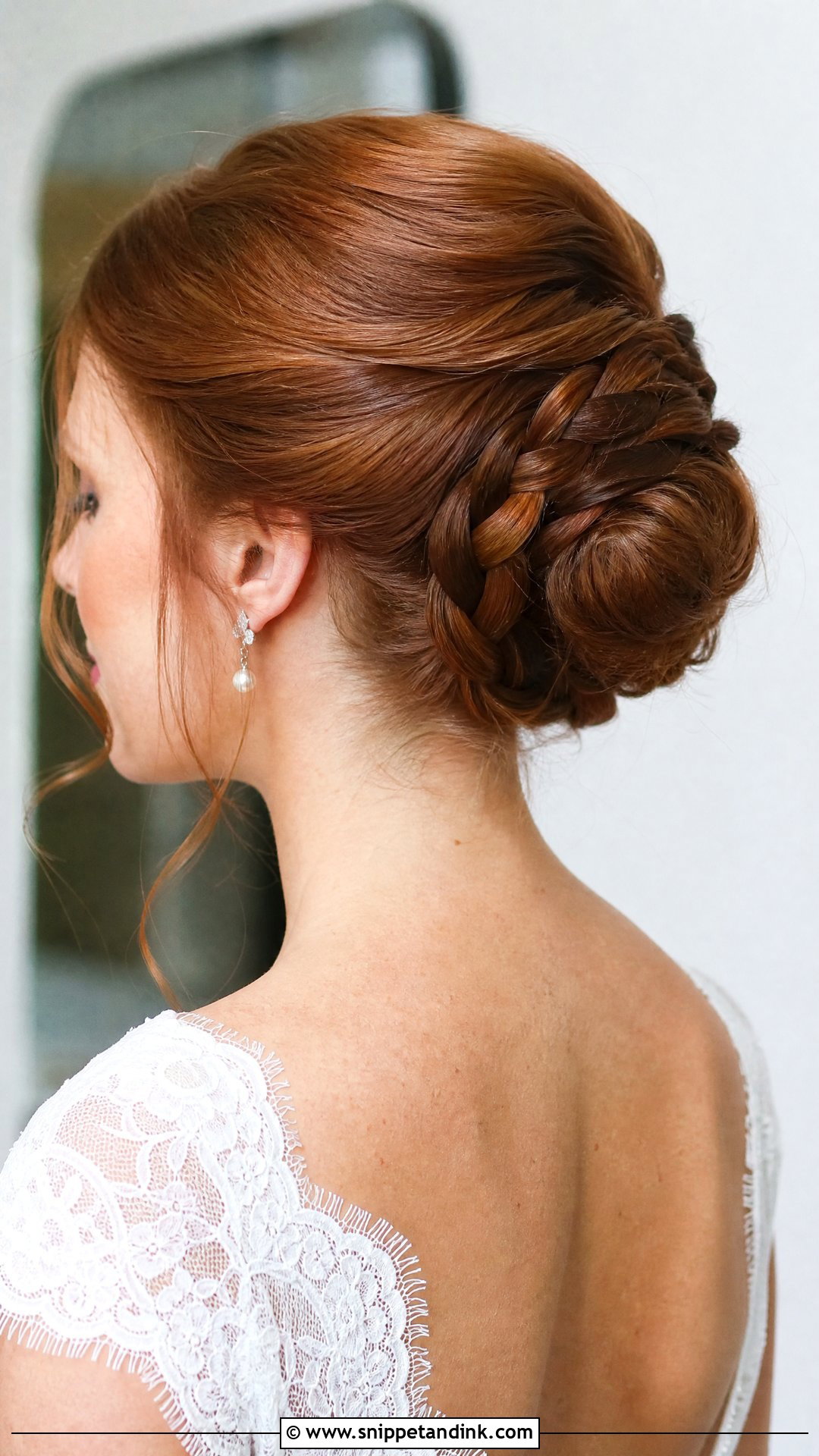 Braided Slick Back Bun - Snippet and Ink - 20 Slick Back Bun Wedding Hair Ideas
