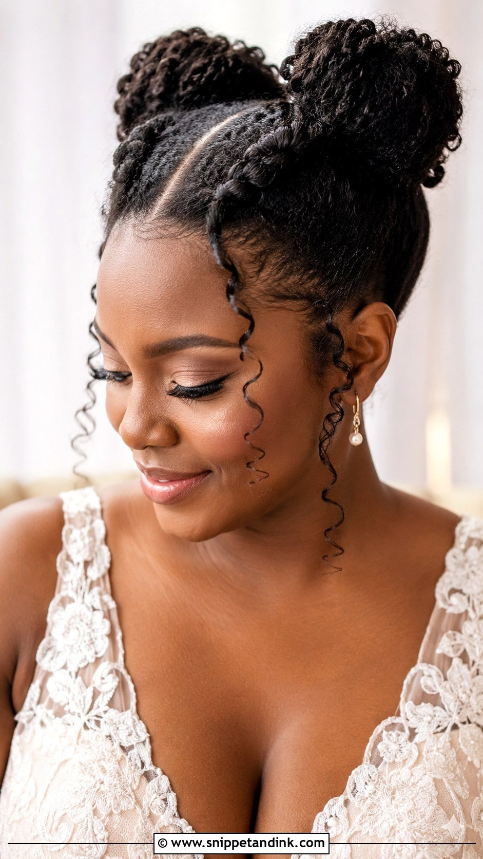 Braided Space Buns Wedding Hair - Snippet and Ink - 15 Space Buns Wedding Hair