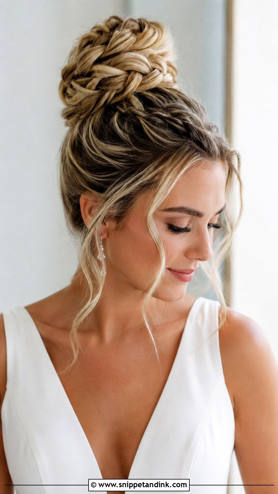 Braided Top Knot - Snippet and Ink - 25 Braided Wedding Hair Ideas