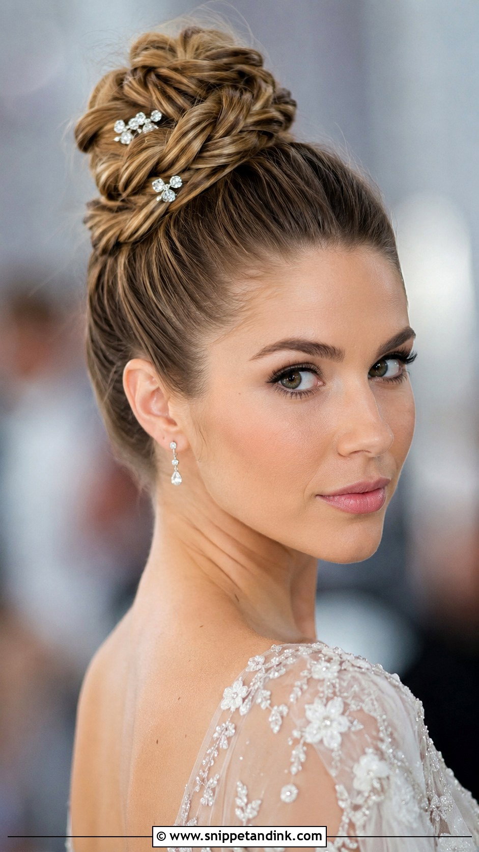 Braided Top Knot - Snippet and Ink - 30 Bridal Braids