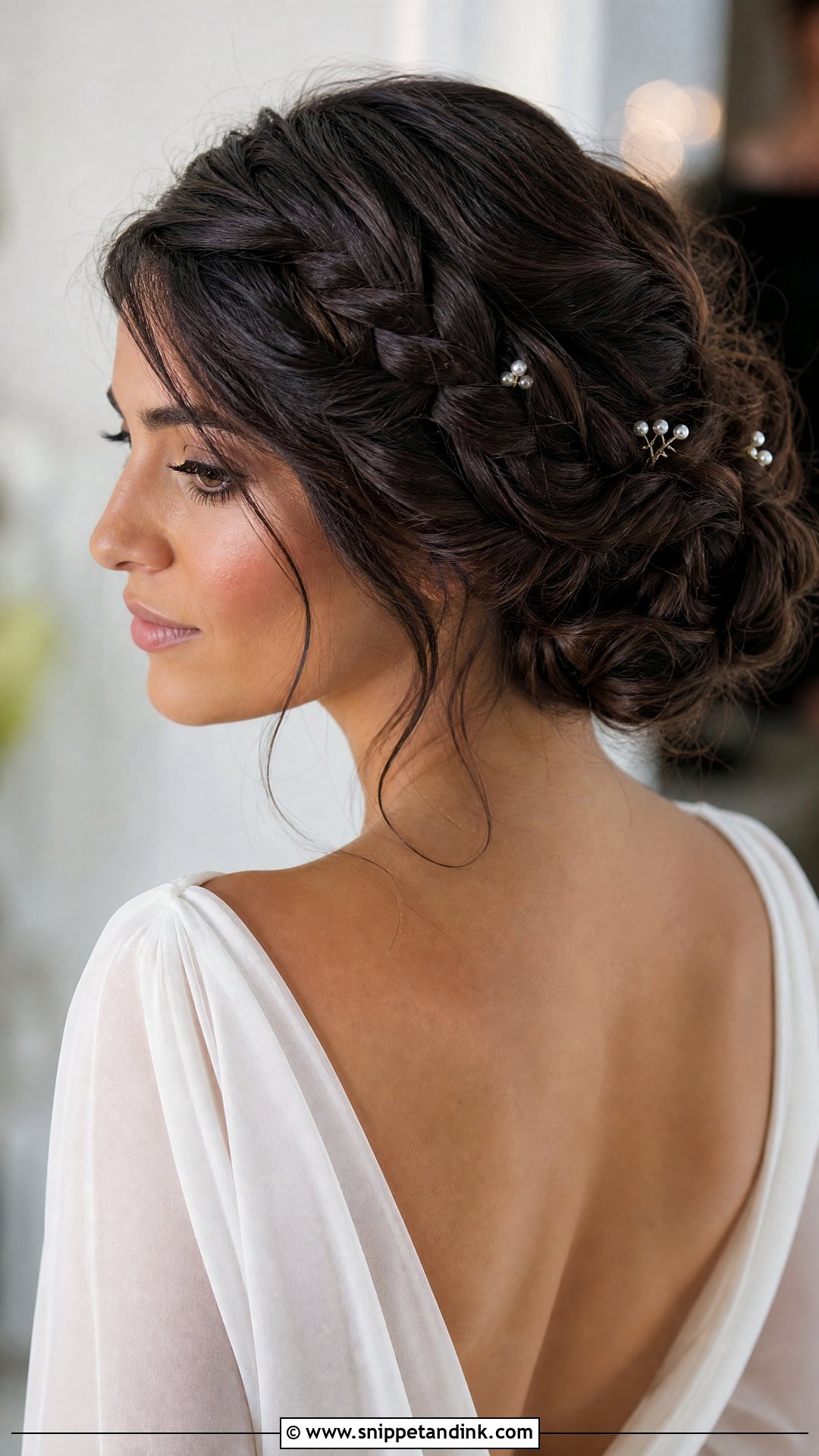 Braided Updo Bridal Hairstyle For Long Hair - Snippet and Ink - 15 Elegant Bridal Hairstyles for Long Hair