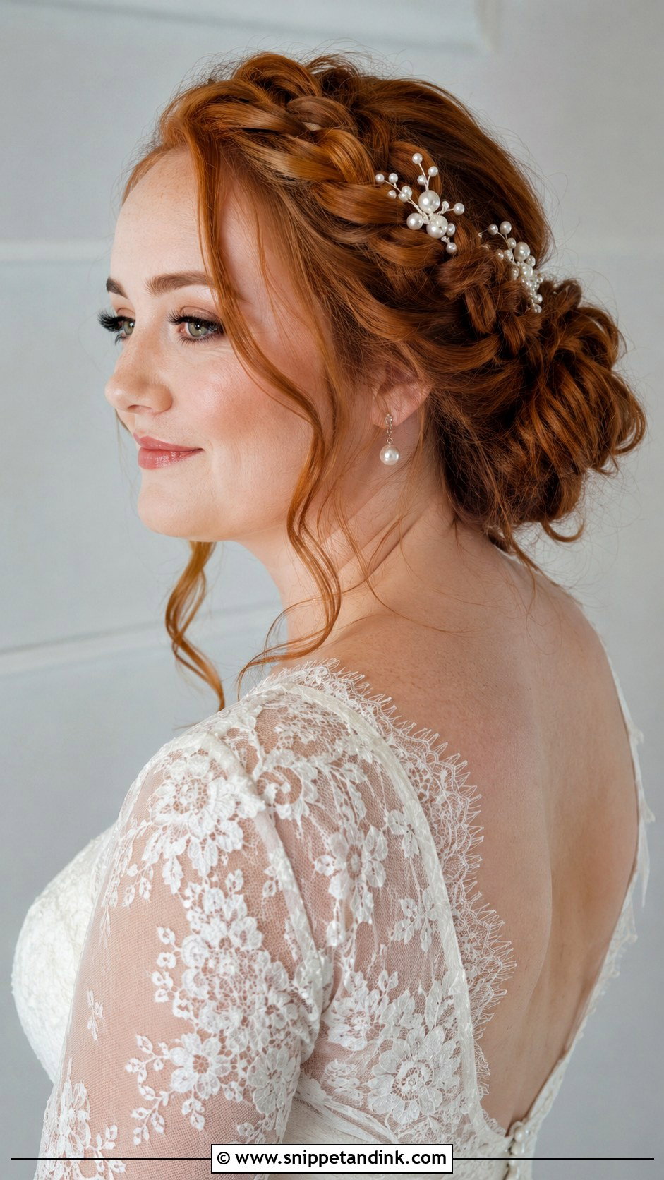Braided Updo Bridal Hairstyle For Round Face - Snippet and Ink - 20 Bridal Hairstyles for Round Face Brides