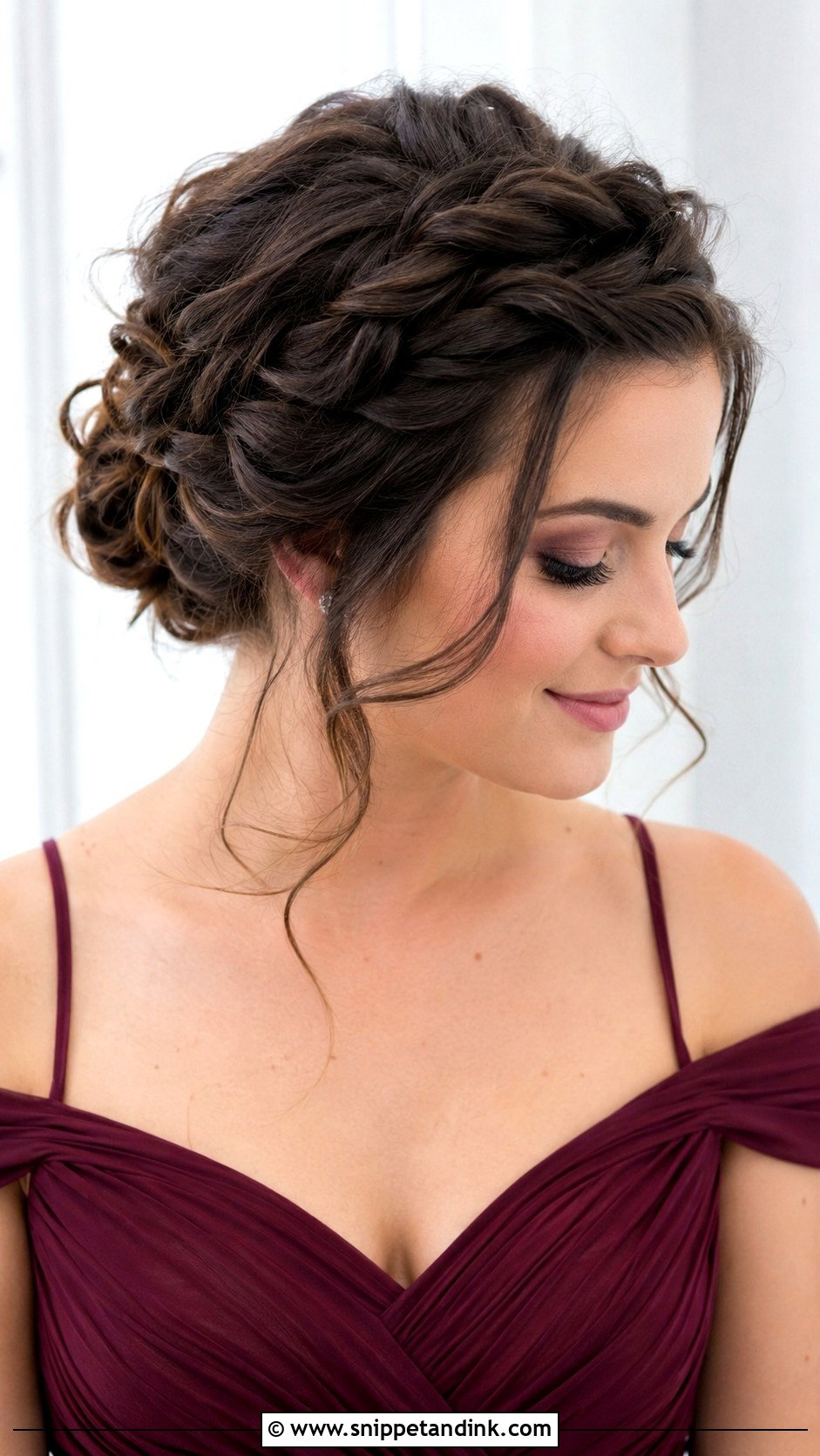 Braided Updo Bridesmaid Hair - Snippet and Ink - 20 Bridesmaid Hair with Braid Ideas