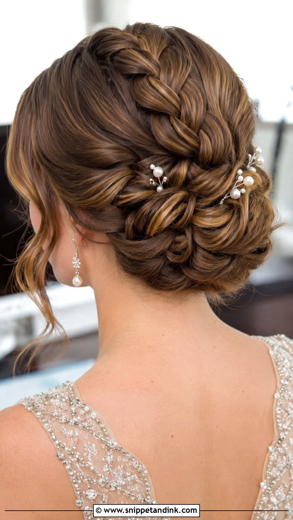 Braided Updo Bun - Snippet and Ink - 20 Formal Wedding Guest Hairstyles