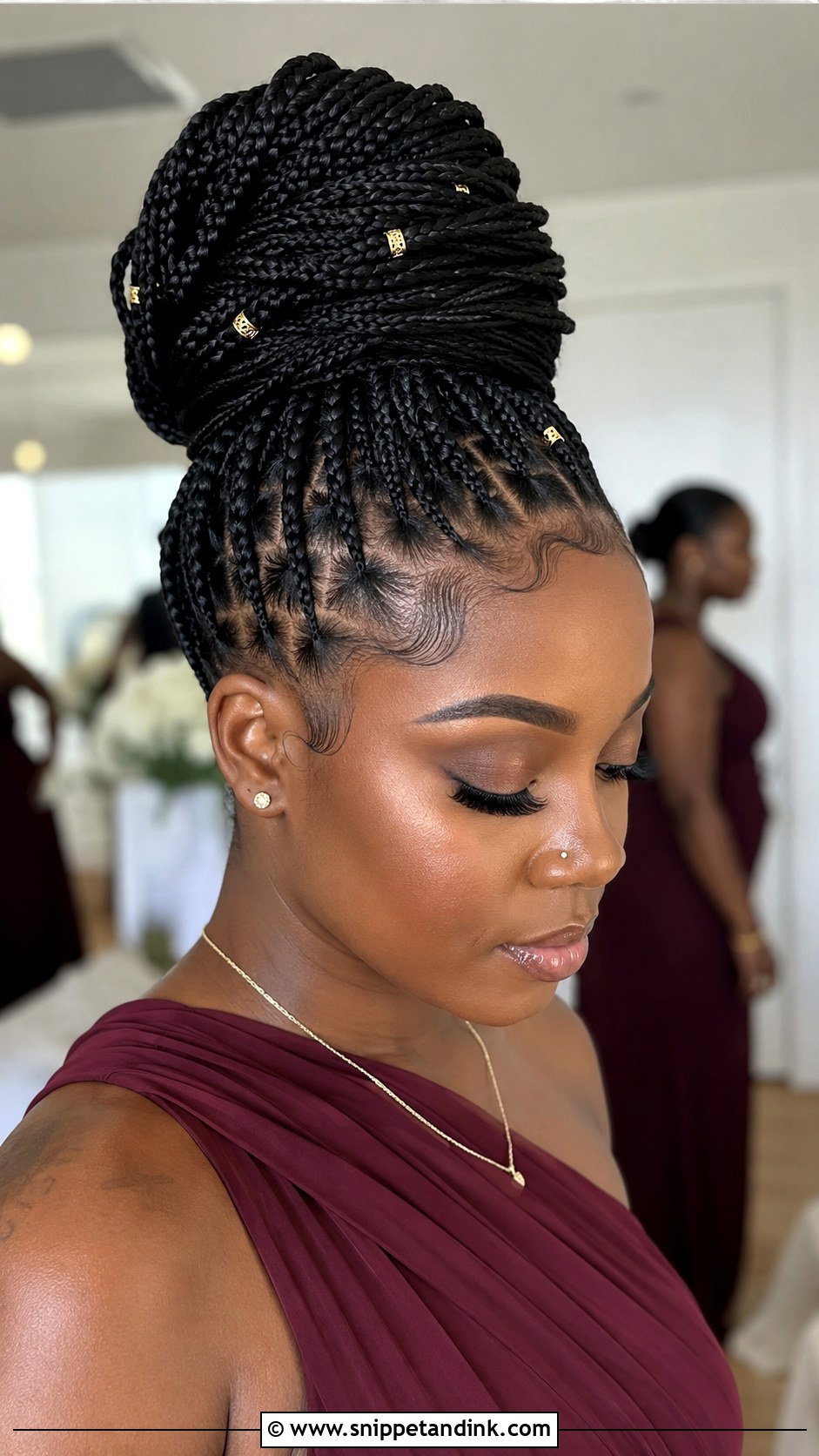 Braided Updo For Black Bridesmaid Hair - Snippet and Ink - 20 Bridesmaid Hair Updo Braid Ideas