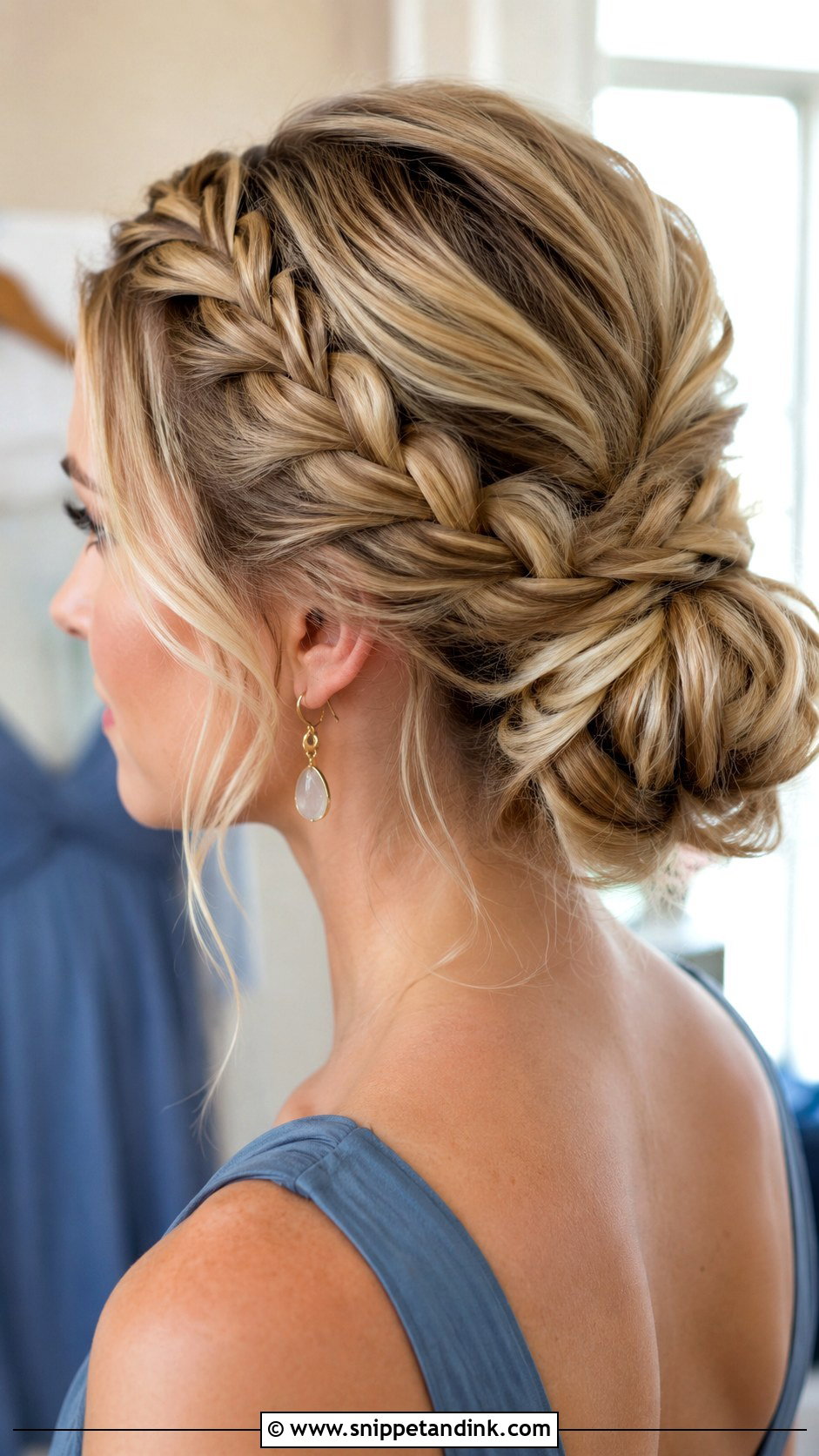 Braided Updo For Long Hair Bridesmaid - Snippet and Ink - 20 Bridesmaid Hair Updo Braid Ideas