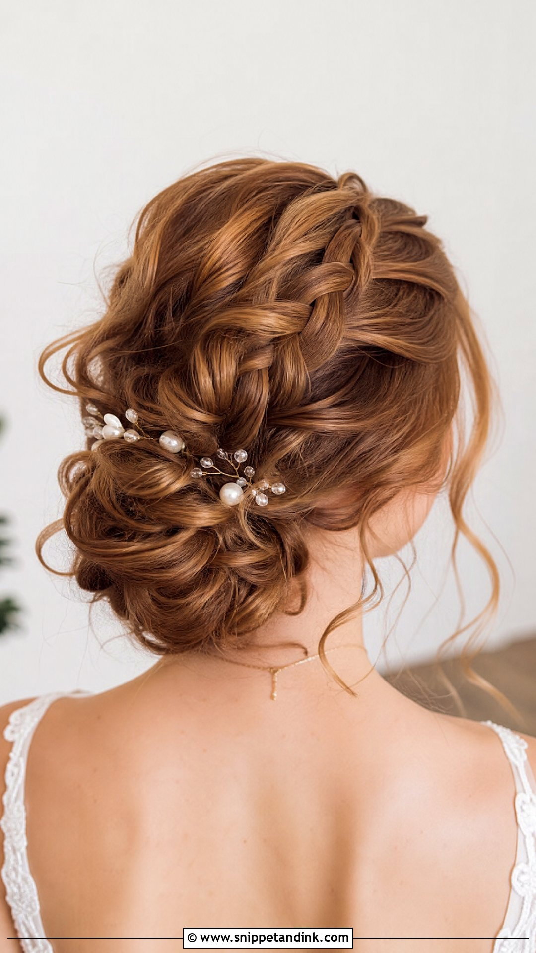 Braided Updo For Medium Hair Wedding - Snippet and Ink - 20 Wedding Updo Hairstyles with Braid