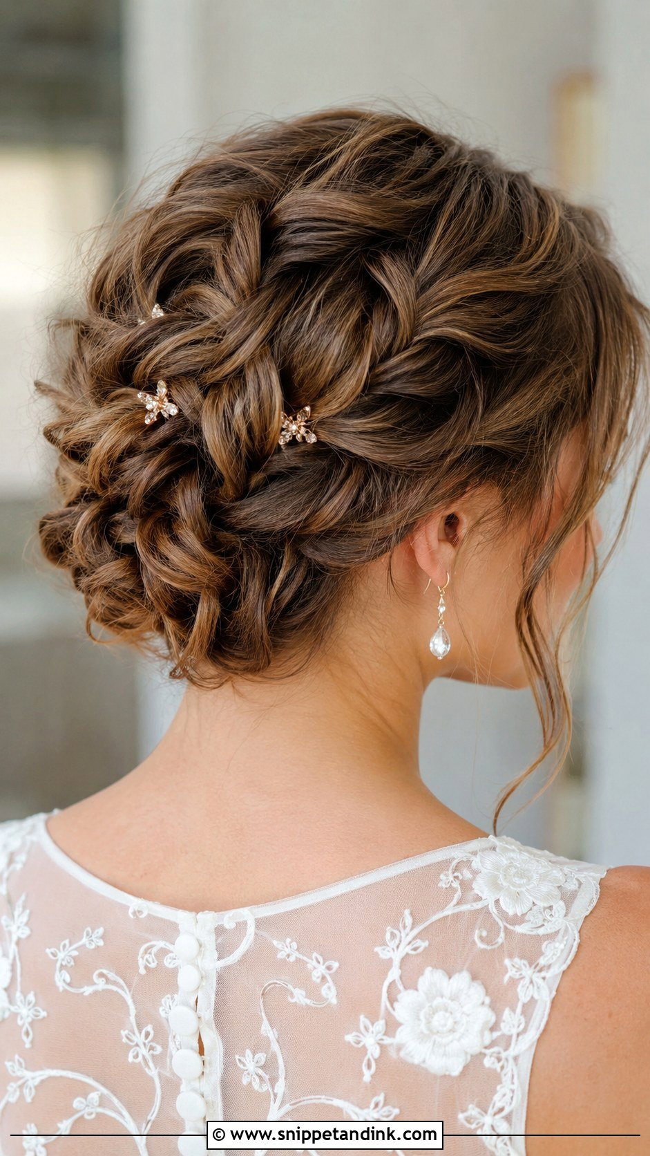 Braided Updo For Short Hair - Snippet and Ink - 20 Bridal Updo with Braid Ideas