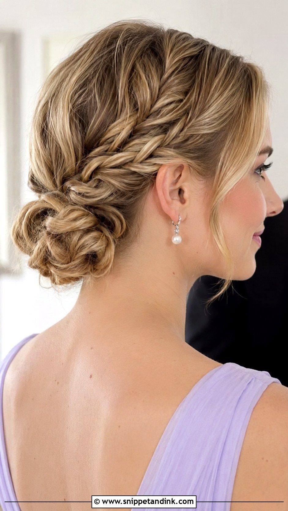 Braided Updo For Short Hair - Snippet and Ink - 20 Bridesmaid Updo Short Hair Ideas