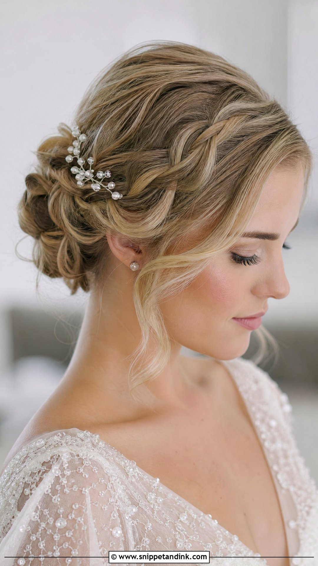 Braided Updo For Short Hair Wedding - Snippet and Ink - 20 Wedding Updo Hairstyles with Braid