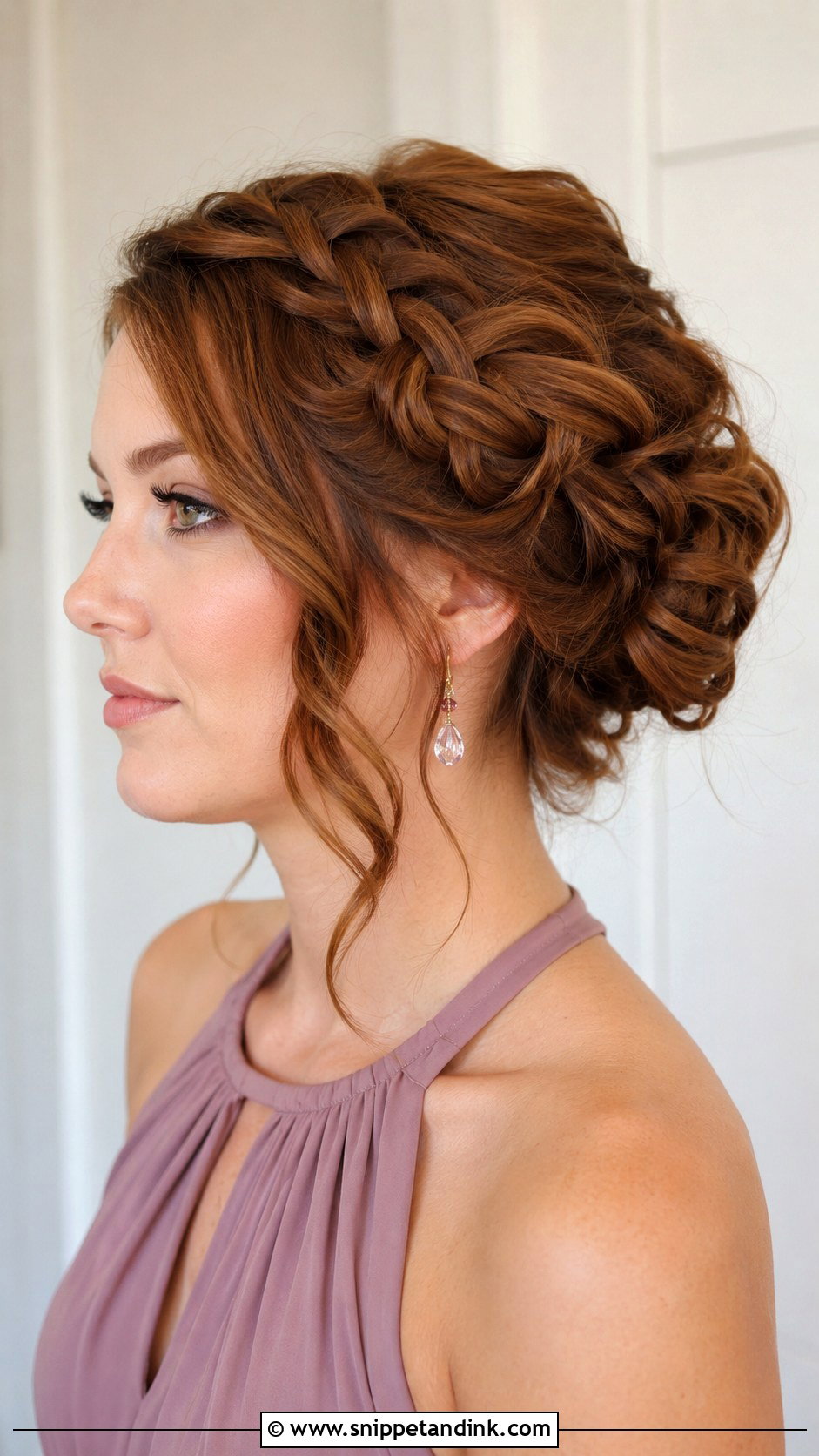 Braided Updo For Short Hair Wedding Guest - Snippet and Ink - 20 Braided Hairstyles Wedding Guest
