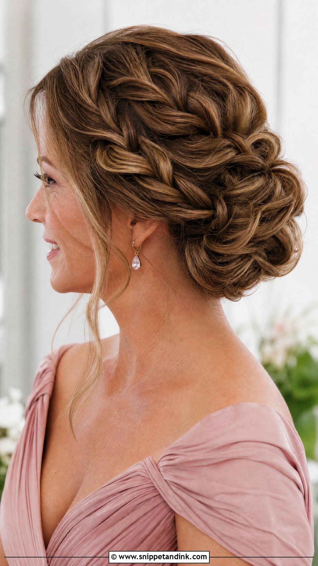 Braided Updo Mother Of The Bride Hairstyle - Snippet and Ink - 20 Mother of Bride Hairstyle Ideas