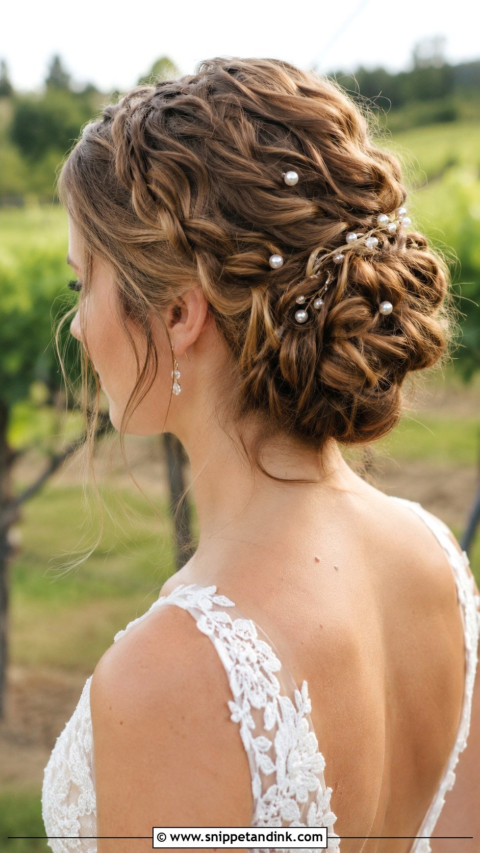 Braided Updo Wedding Hair - Snippet and Ink - 25 Bohemian Wedding Hair Ideas