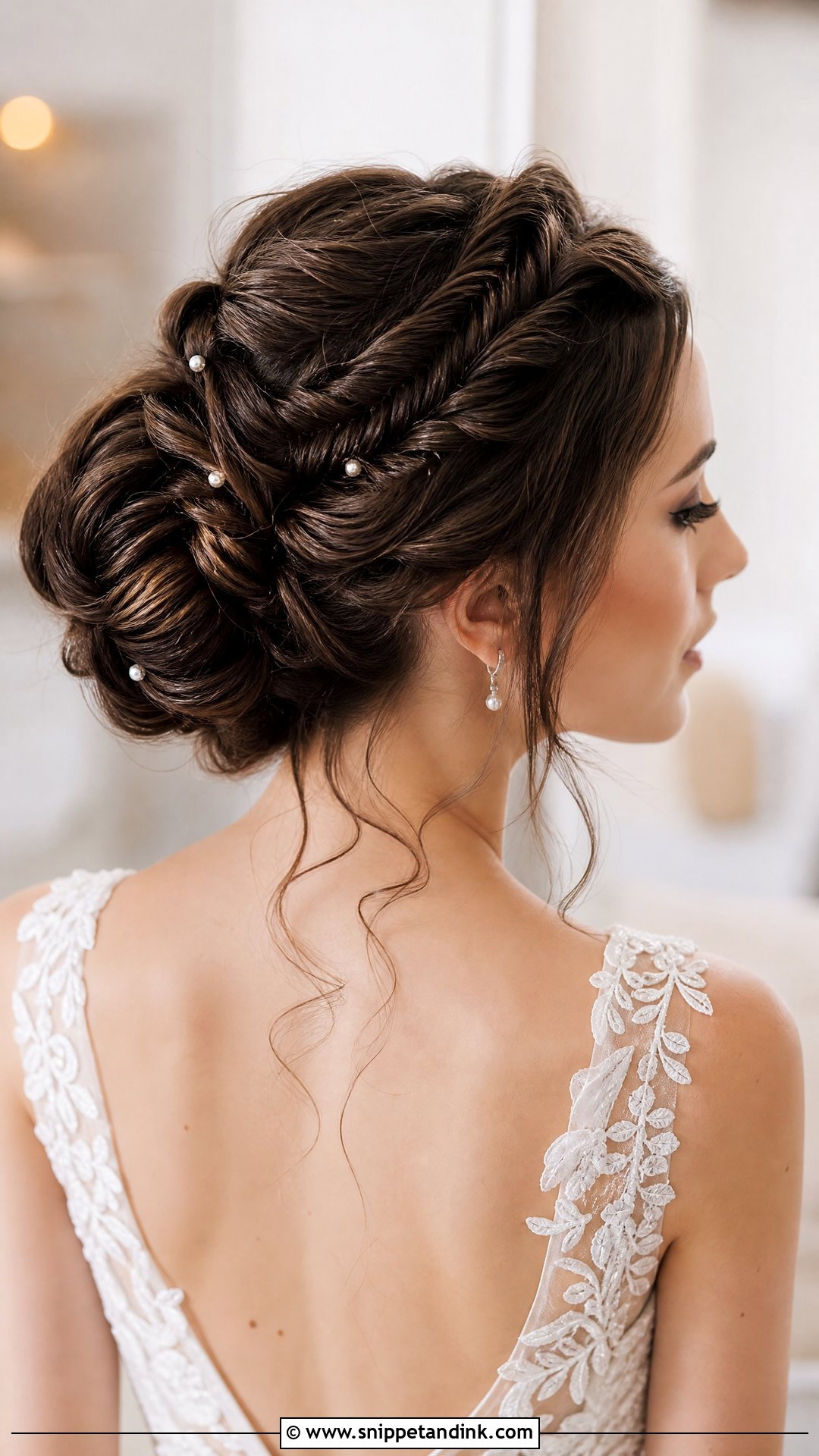 Braided Updo Wedding Hairstyle - Snippet and Ink - 20 Hairstyles on Wedding