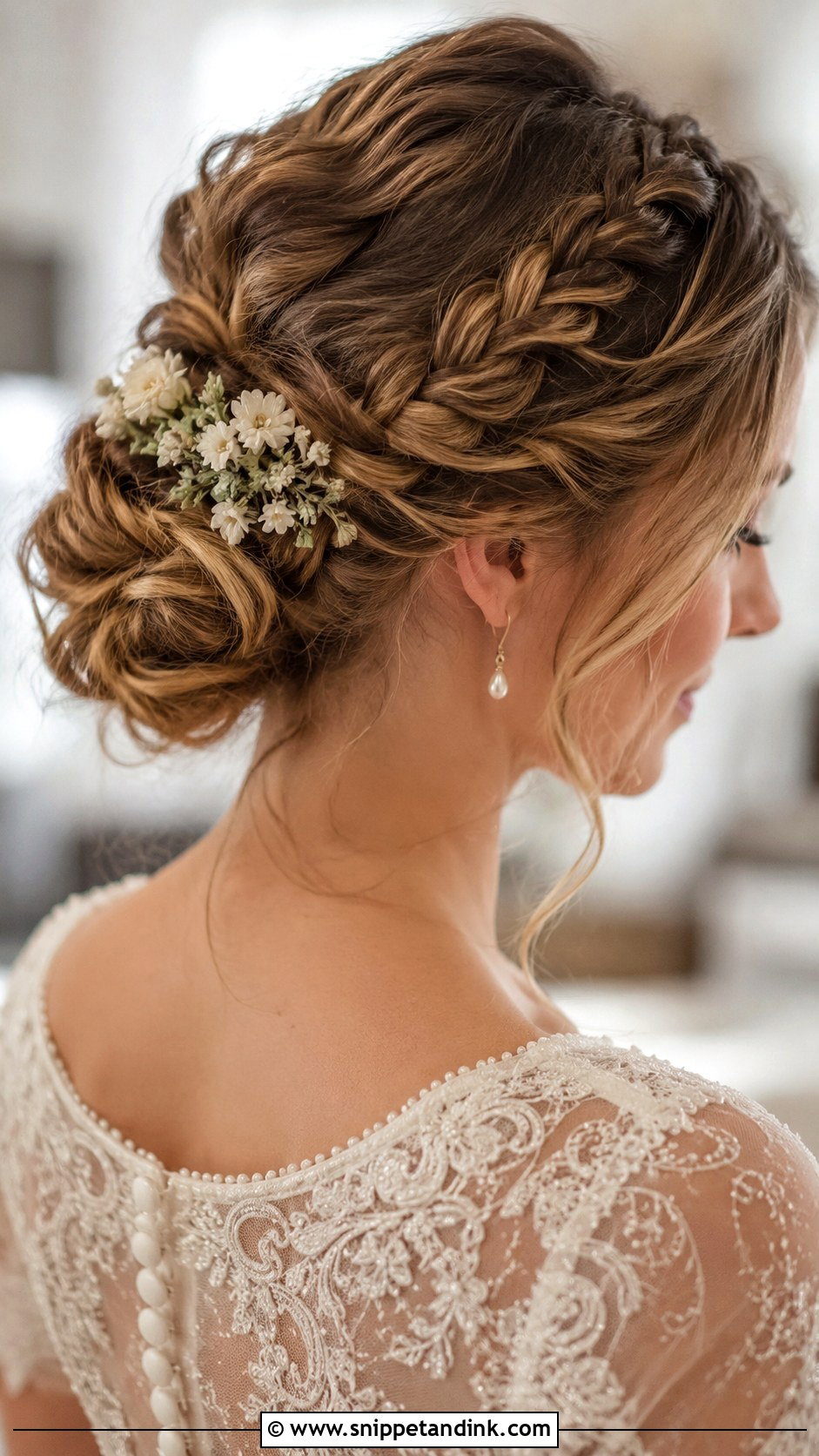 Braided Updo Wedding Hairstyle - Snippet and Ink - 35 Wedding Hairstyle Ideas