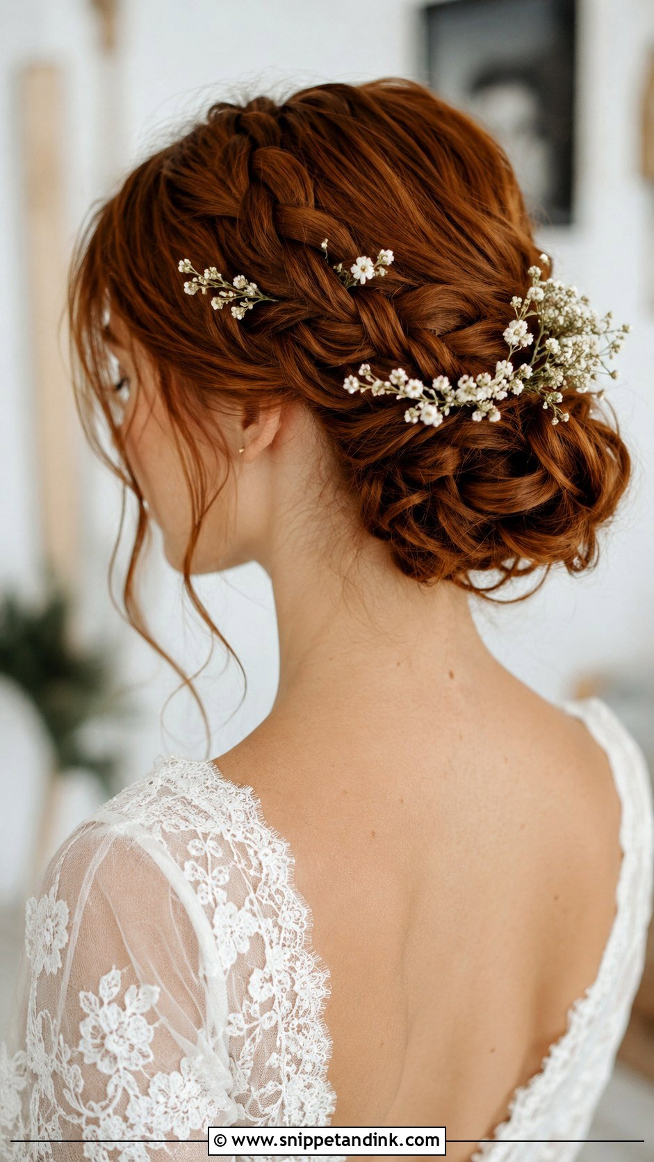 Braided Updo Wedding Hairstyle for Medium Hair - Snippet and Ink - 20 Wedding Hairstyles for Shoulder Length Hair