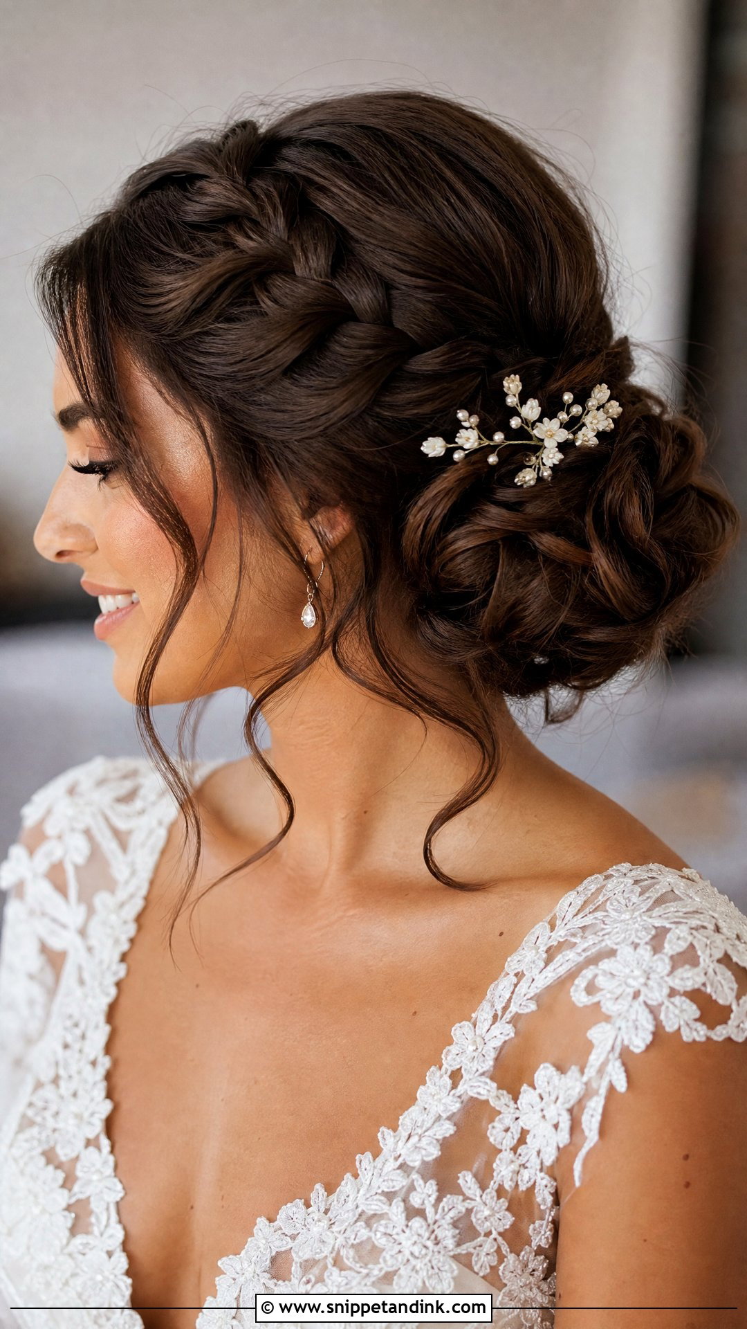 Braided Updo Wedding Hairstyle - Snippet and Ink - 15 All Up Wedding Hairstyles