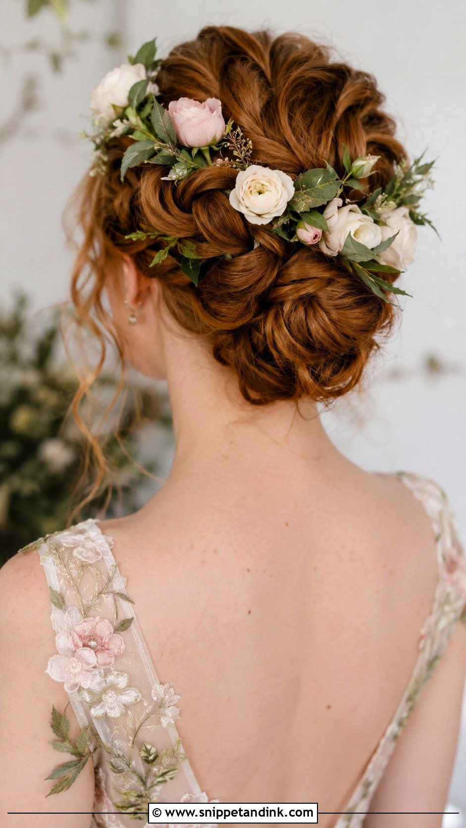 Braided Updo With Flowers - Snippet and Ink - 20 Bridal Updo with Braid Ideas