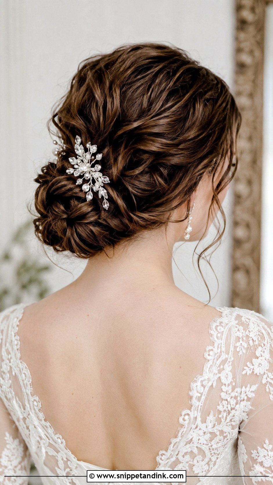 Braided Updo With Hair Vine - Snippet and Ink - 20 Bridal Braids Hairstyles