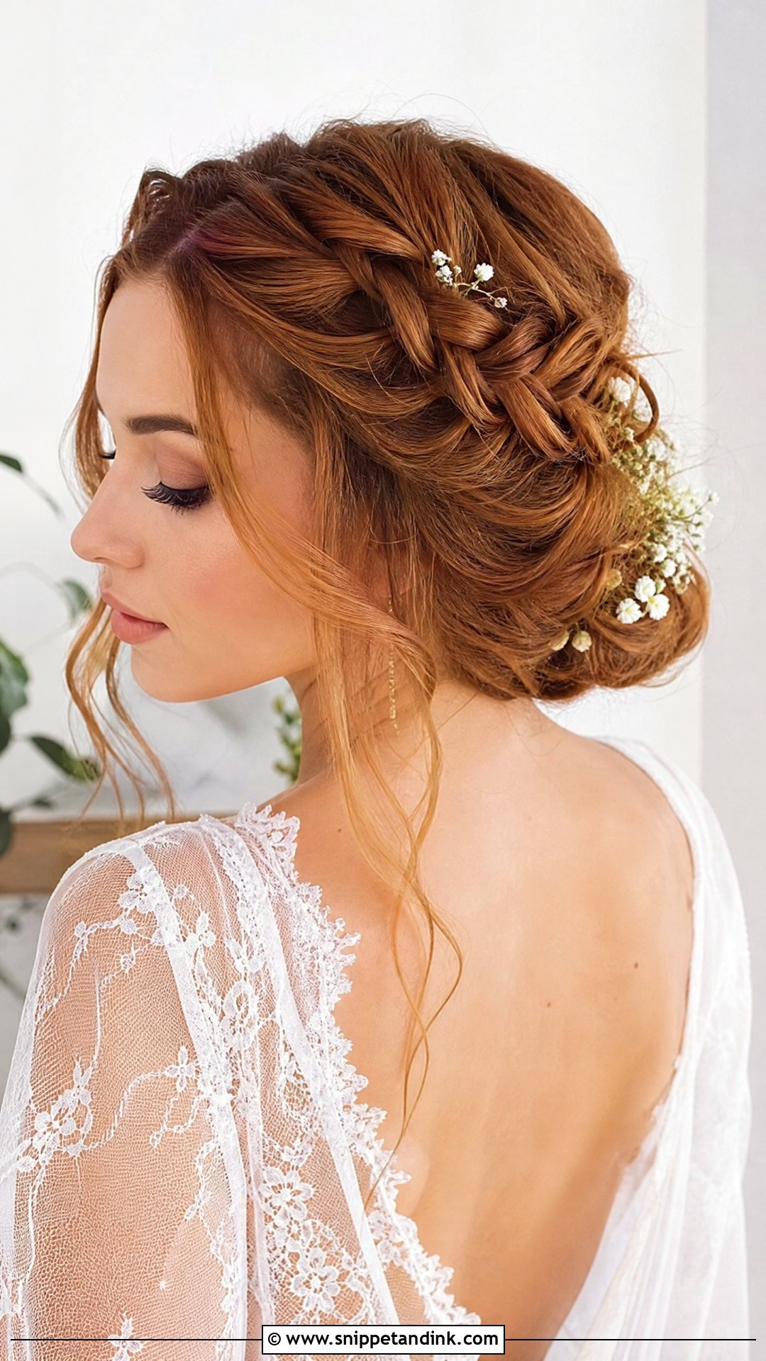 Braided Updo With Loose Tendrils - Snippet and Ink - 20 Modern Bride Hairstyles