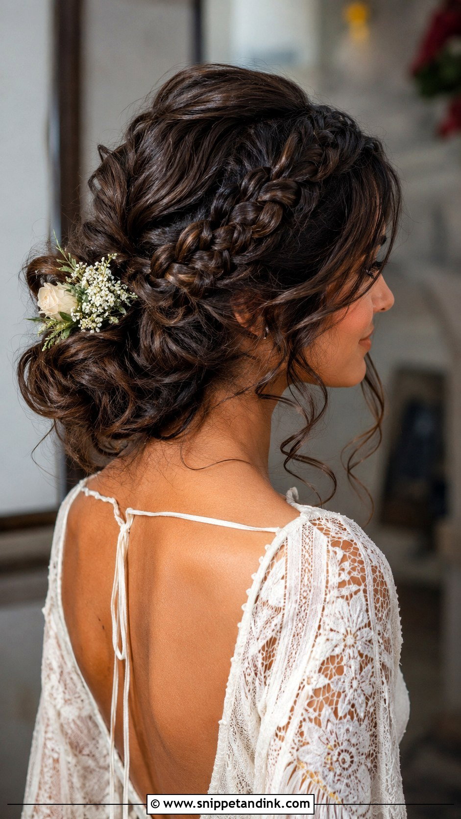 Braided Updo With Loose Volume - Snippet and Ink - 25 Bridal Hair for Round Face Ideas