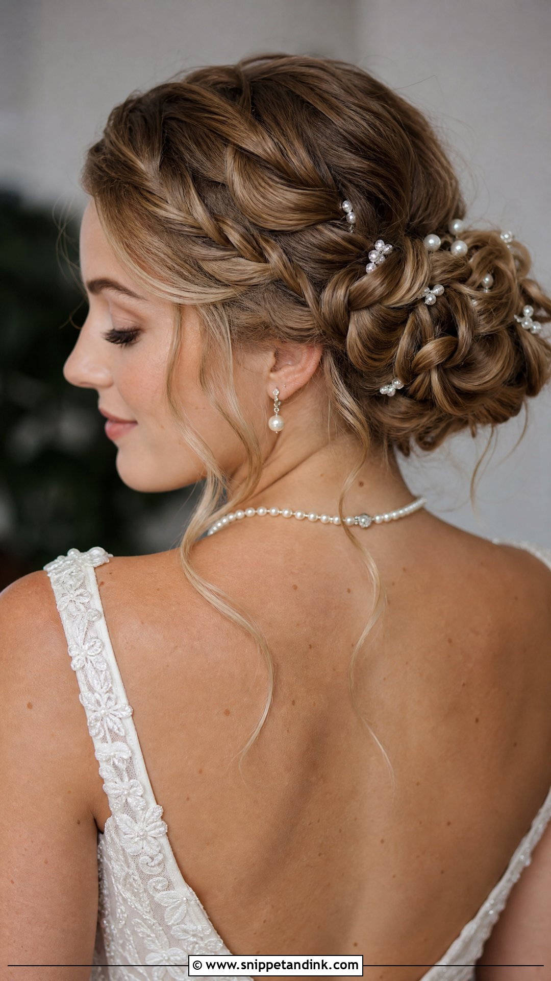 Braided Updo With Pearls - Snippet and Ink - 20 Bridal Braid Hairstyles