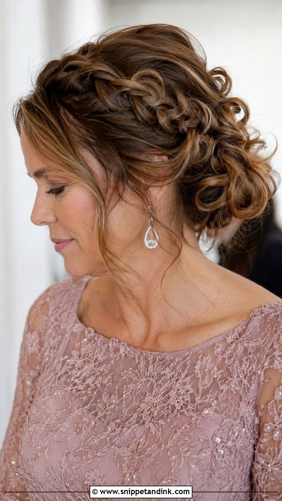 Braided Updo With Soft Waves - Snippet and Ink - 20 Wedding Hairstyles for Mother of Groom