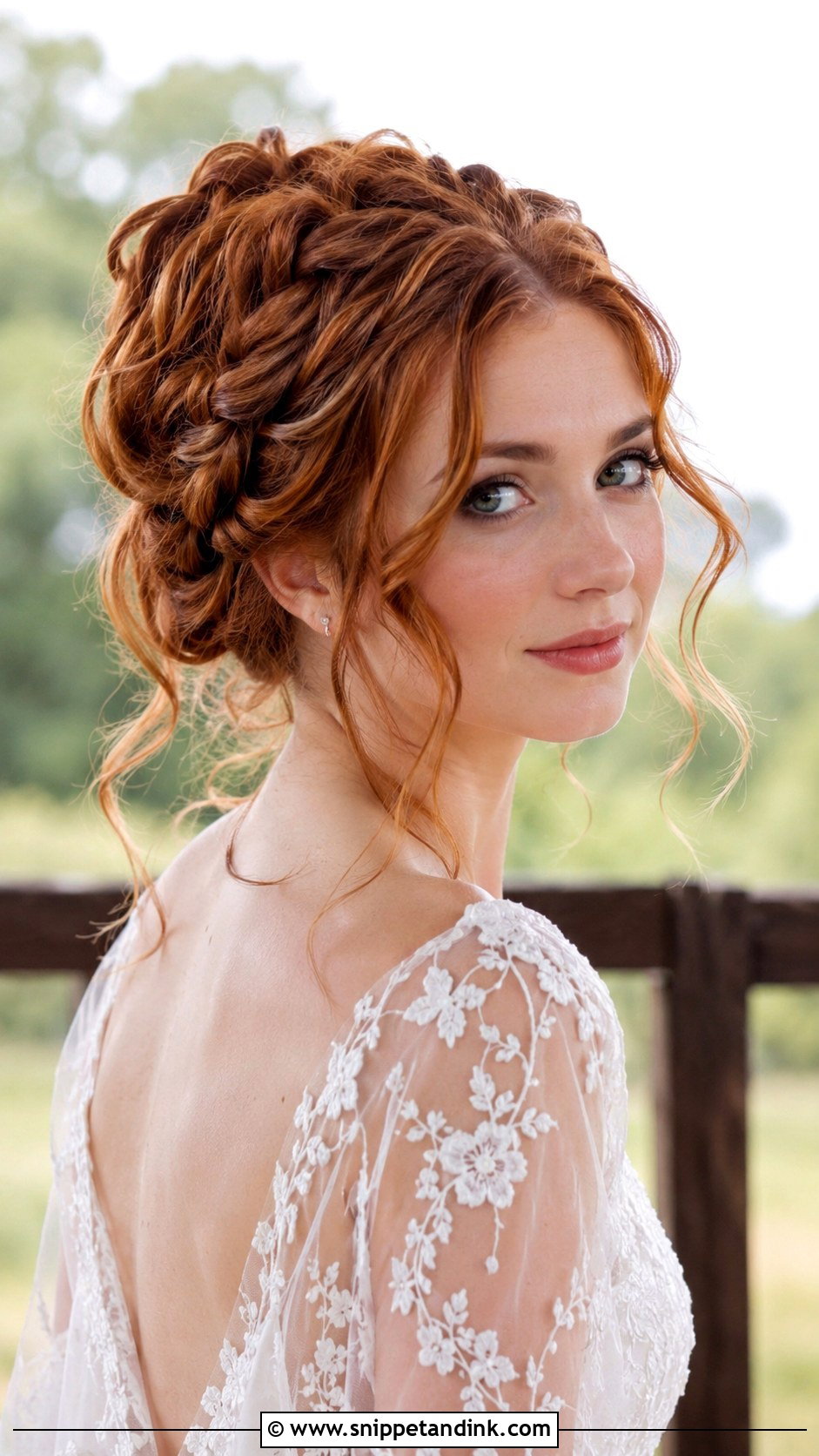 Braided Updo With Tendrils - Snippet and Ink - 20 Braid Hairstyle for Weddings Ideas
