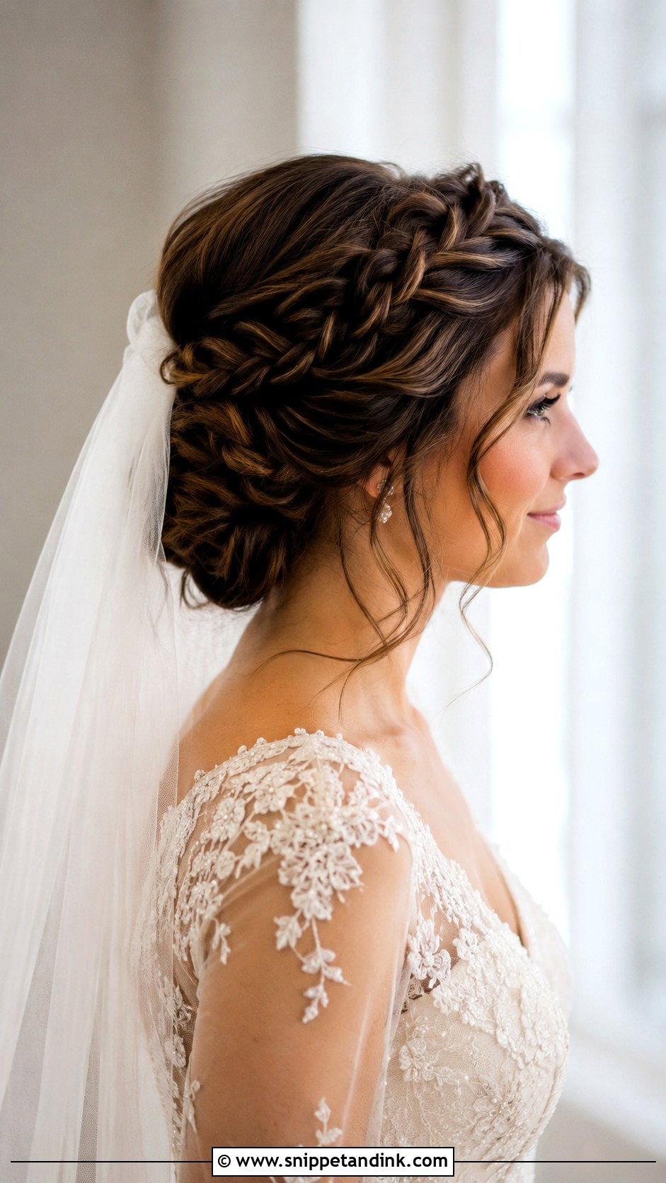 Braided Updo With Veil - Snippet and Ink - 15 Updos with Veil
