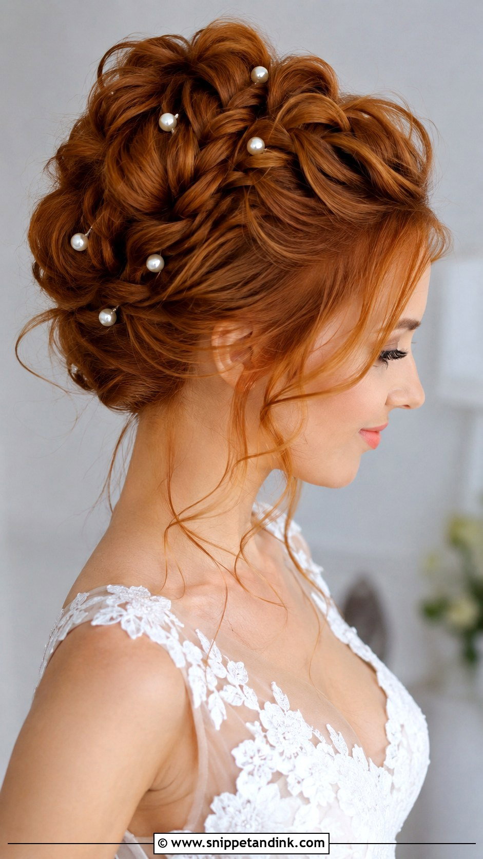 Braided Updo With Volume - Snippet and Ink - 25 Hairstyles for Medium Length Hair for Wedding