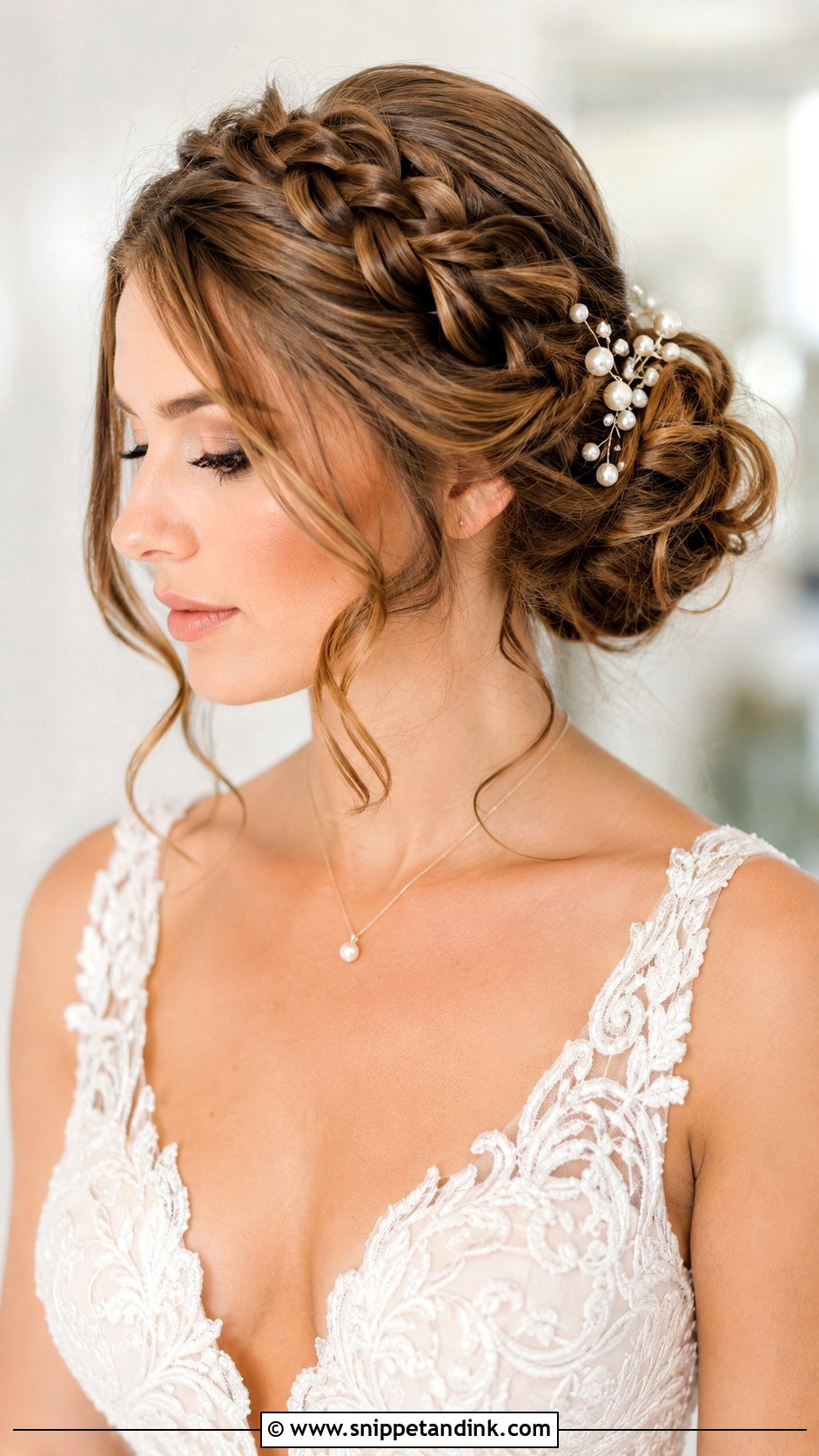Braided Updo for Brides - Snippet and Ink - 30 Timeless Bridal Hair Ideas