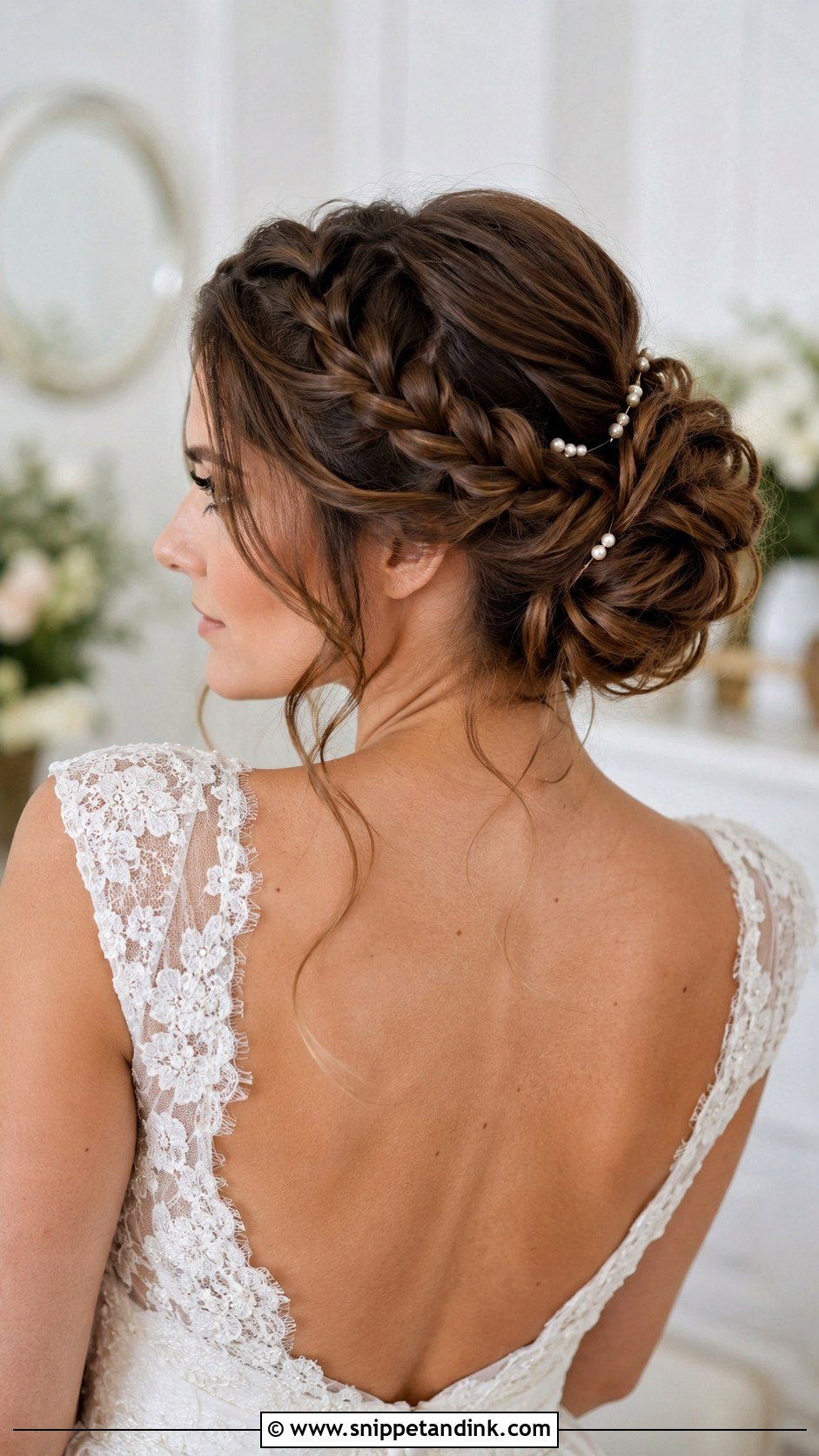 Braided Updo for Brides - Snippet and Ink - 30 Wedding Day Hair Ideas
